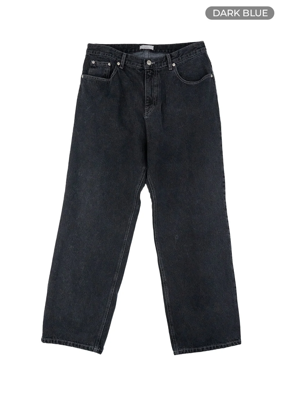 Men's Wide Fit Washed Baggy Jeans CL429 - Image 9