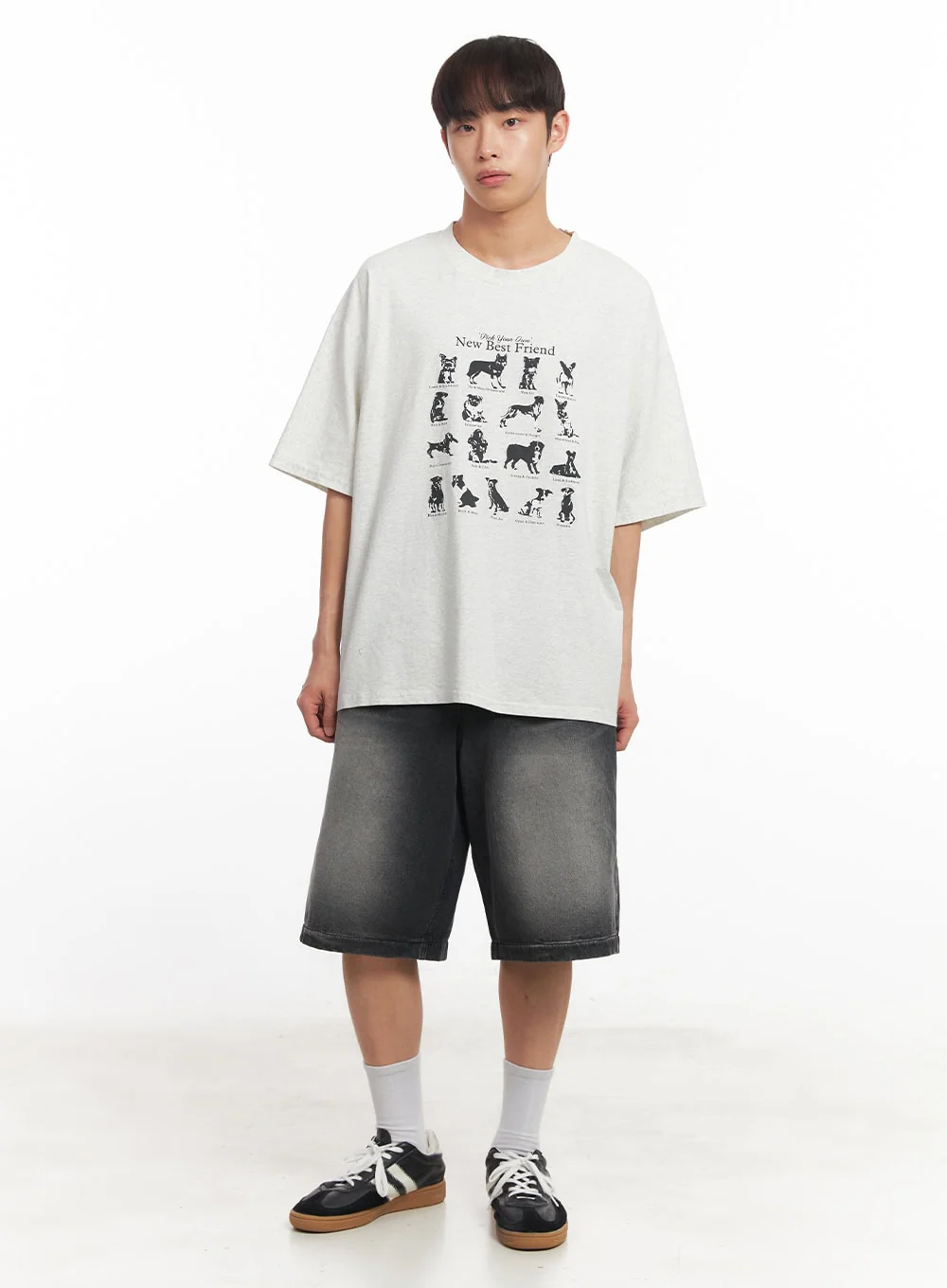 Men's Wide-Fit Washed Jorts IA521 - Image 11