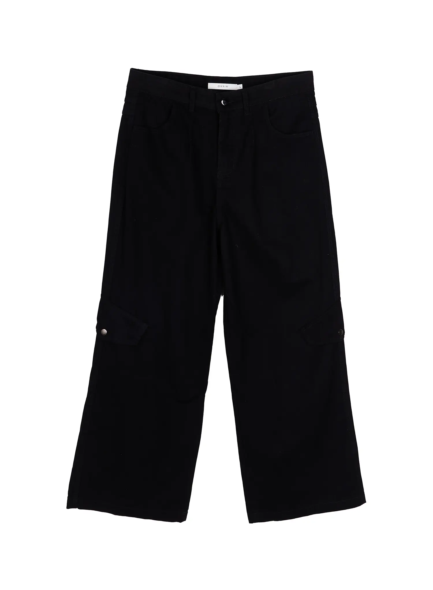 Men's Wide Leg Cargo Pants (Black) IU504 - Image 13