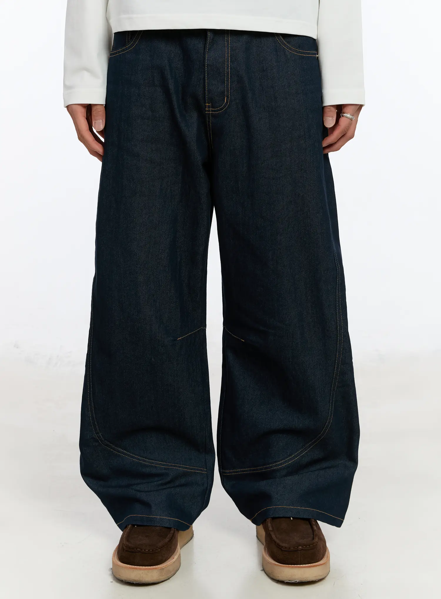 Men's Wide Leg Curved Jeans IM530
