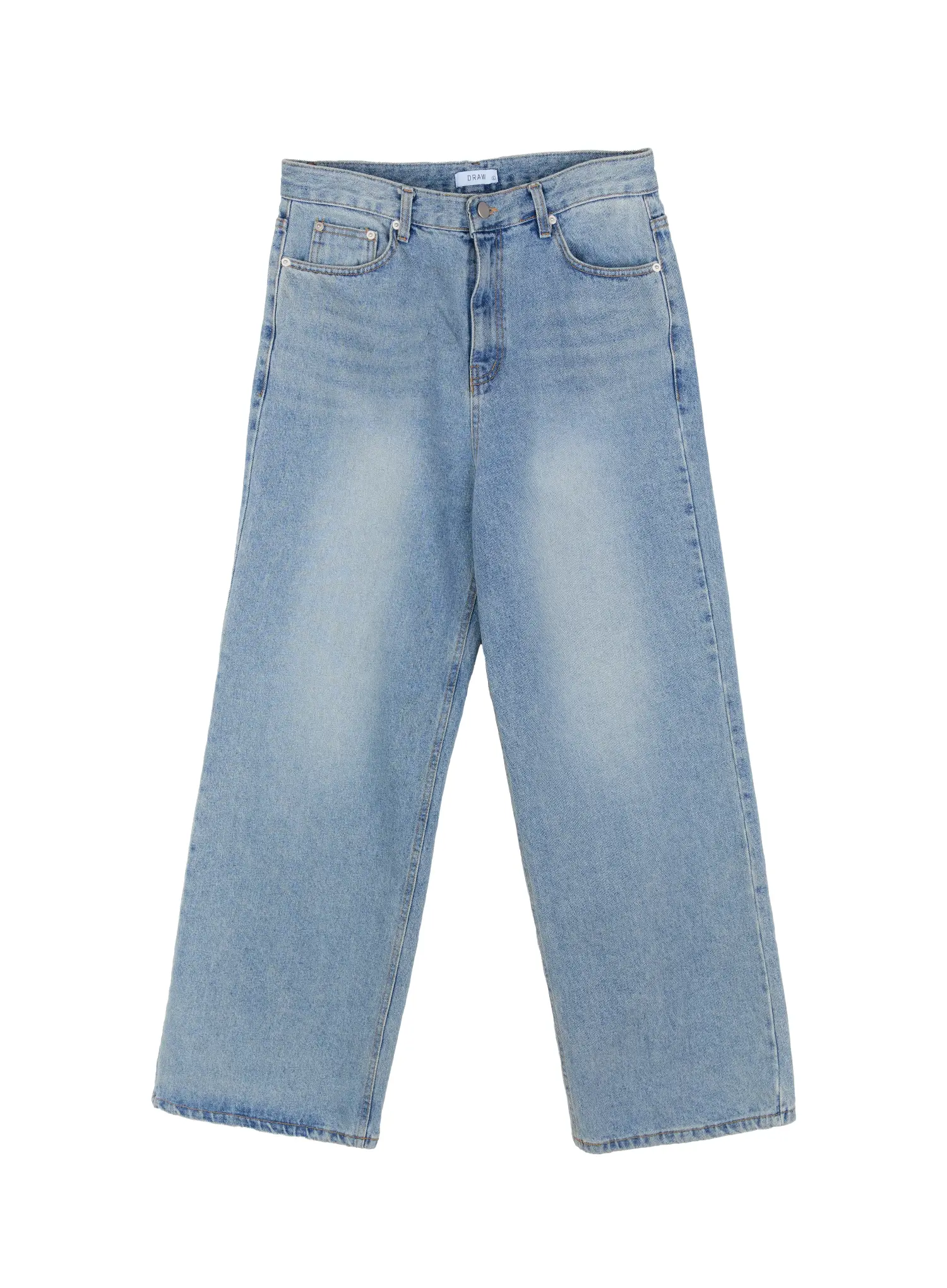 Men's Wide Leg Denim Jeans IG519 - Image 16