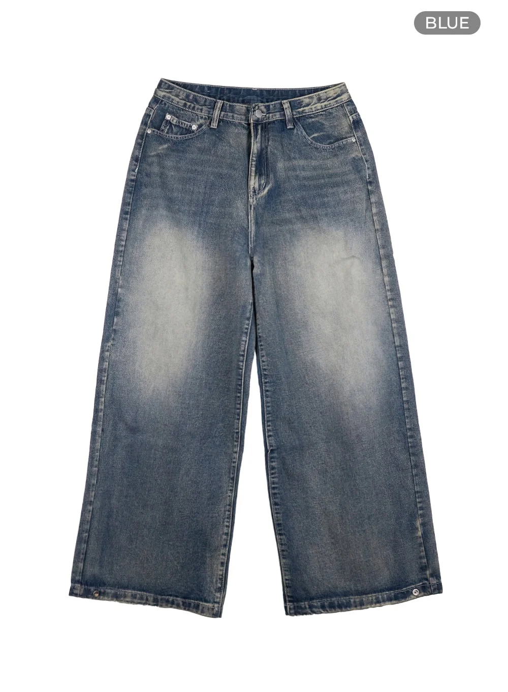Men's Wide Leg Fit Denim Jeans IO417 - Image 16