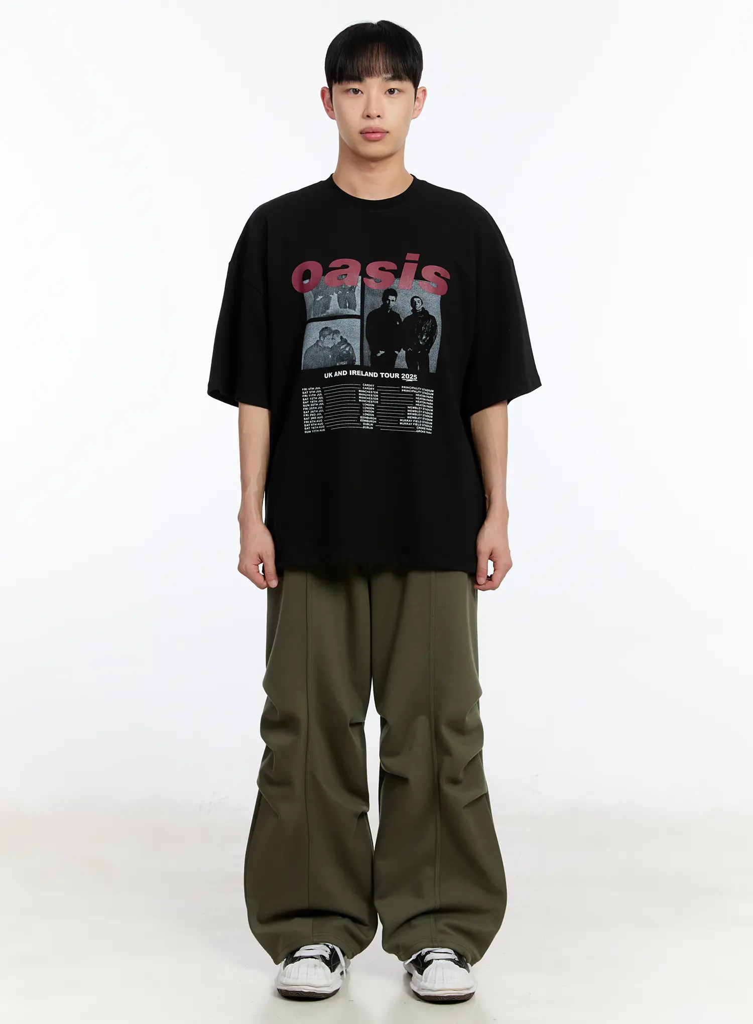 Men's Wide Leg Graphic Training Pants IA507 - Image 5