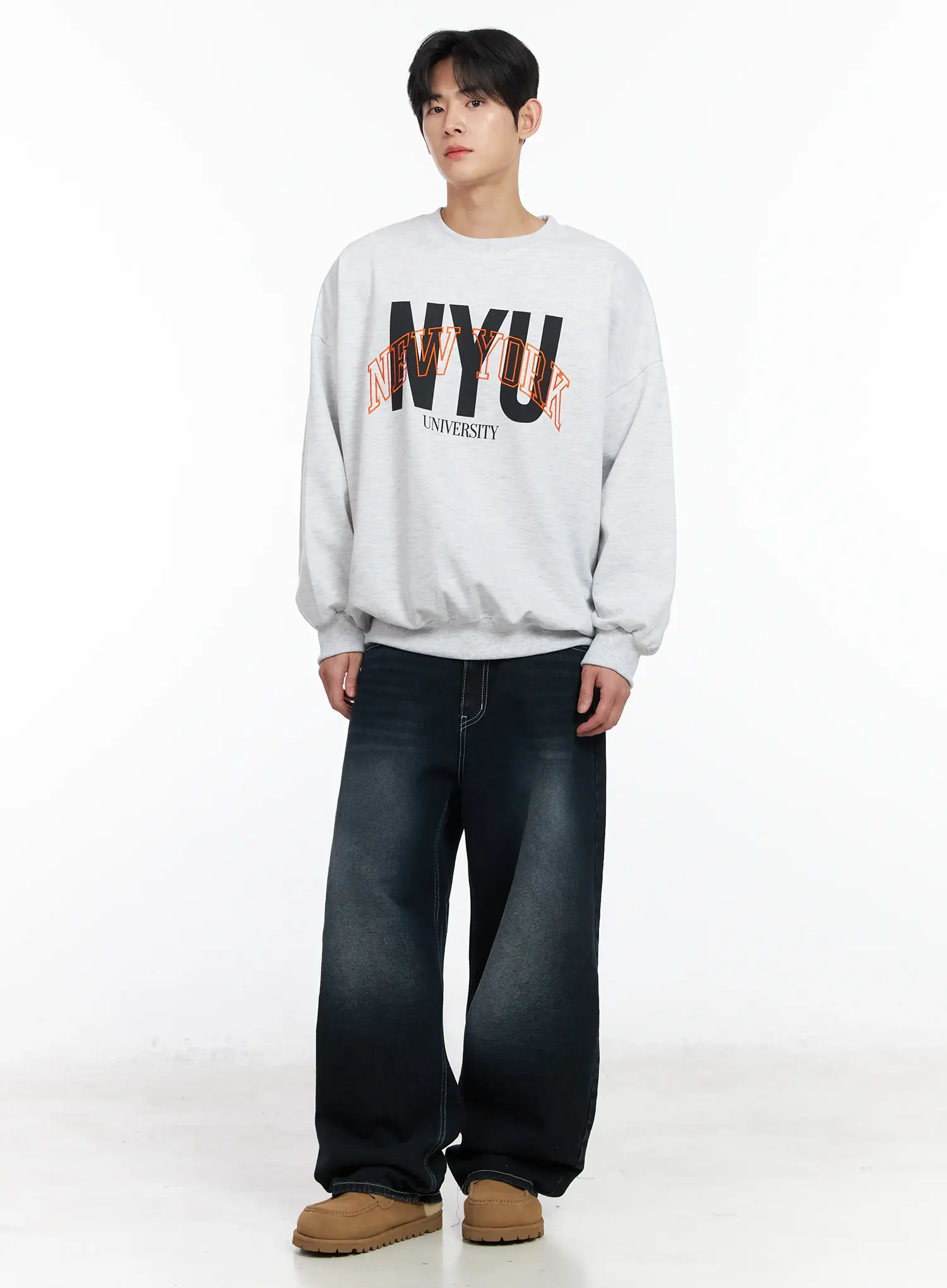 Men's Wide Leg Jeans IM523 - Image 8