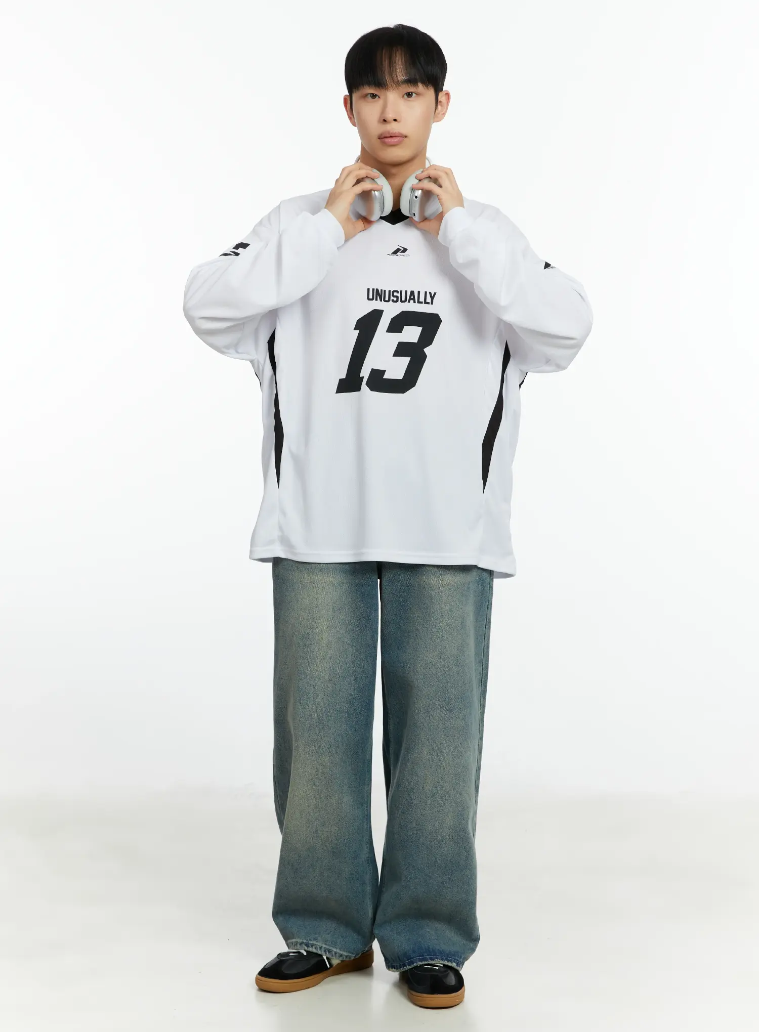 Men's Wide Leg Vintage Style Jeans IF510 - Image 3
