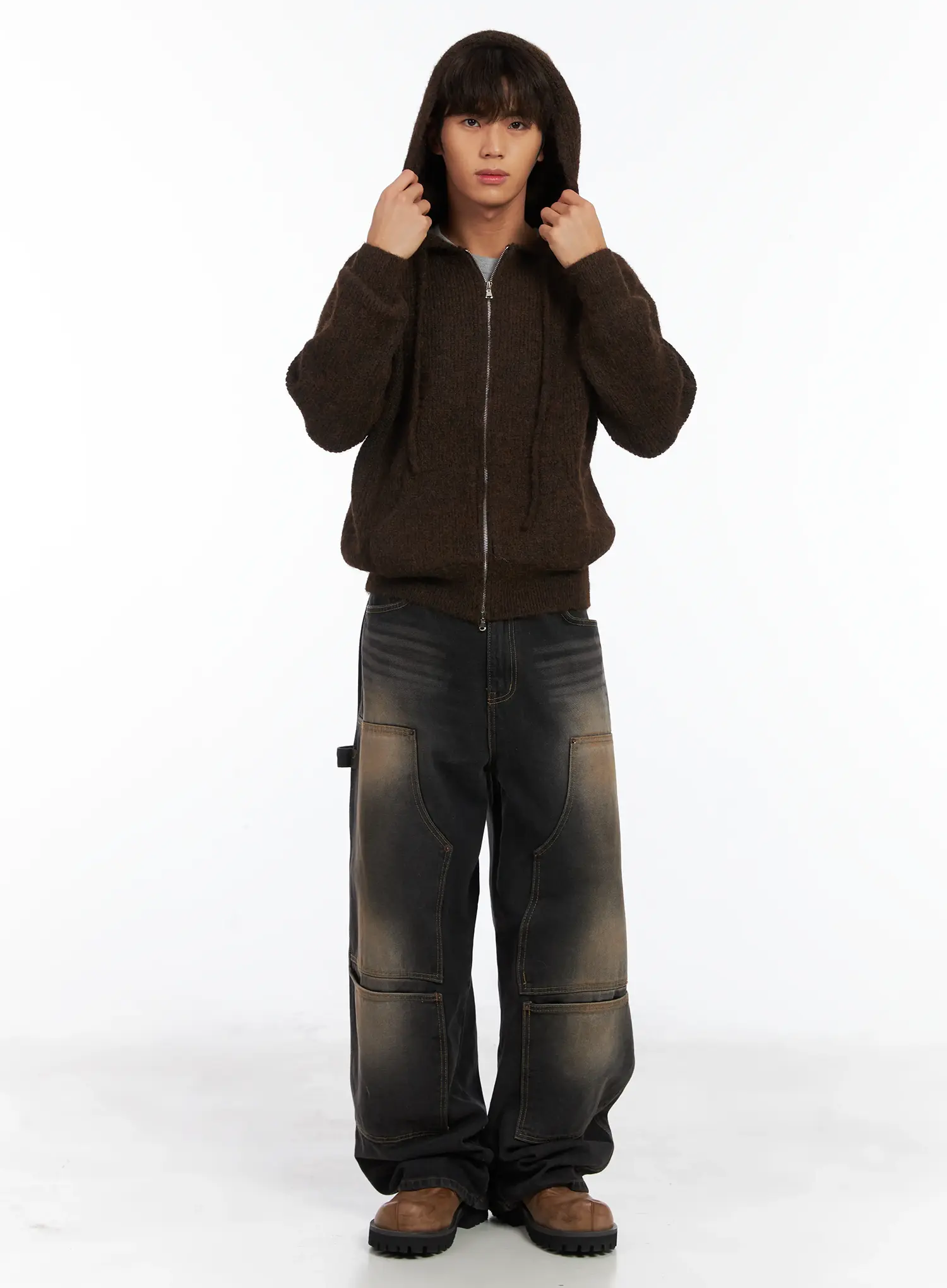 Men's Wide Utility Pocket Jeans ID511 - Image 12