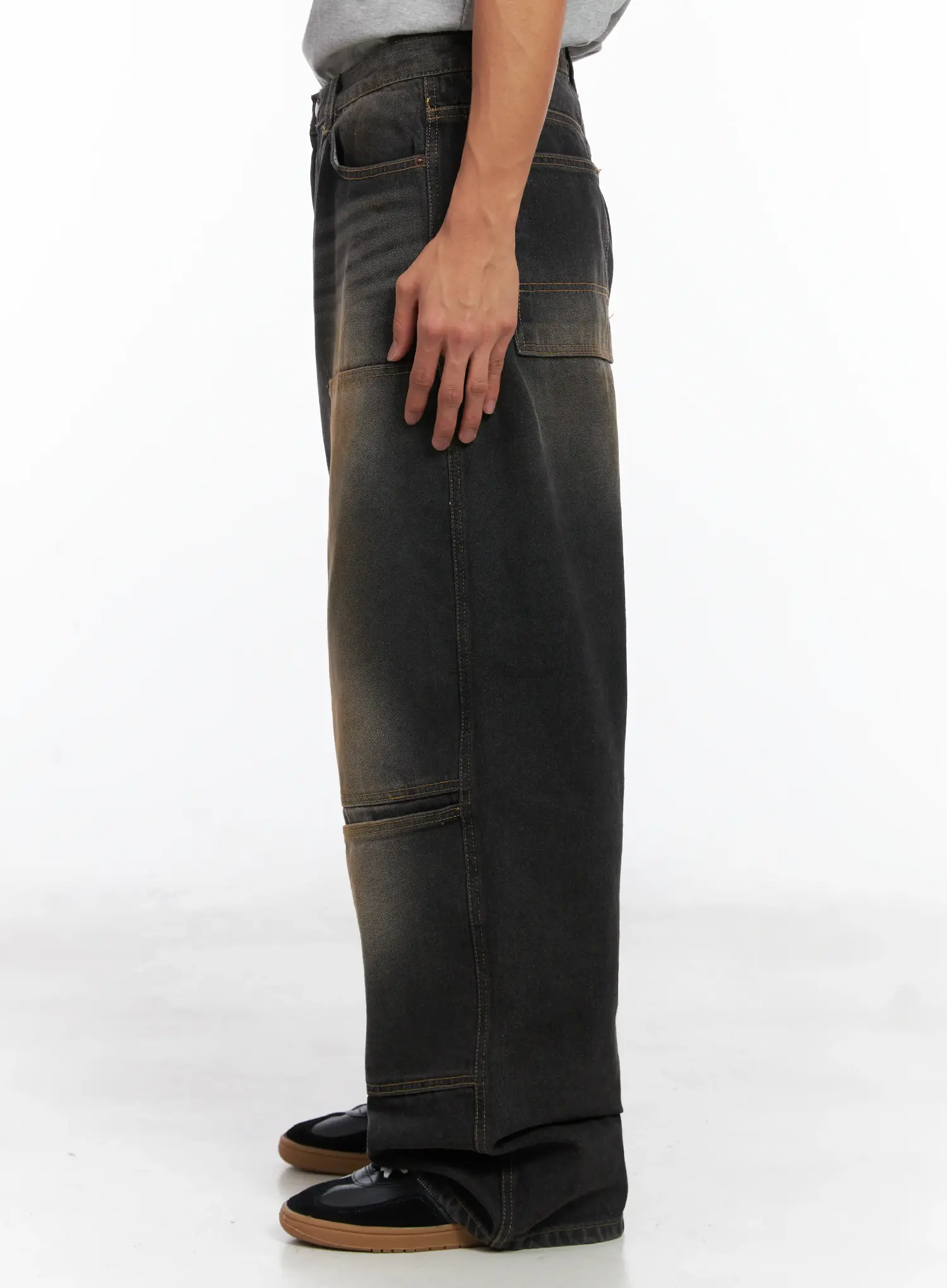 Men's Wide Utility Pocket Jeans ID511 - Image 6