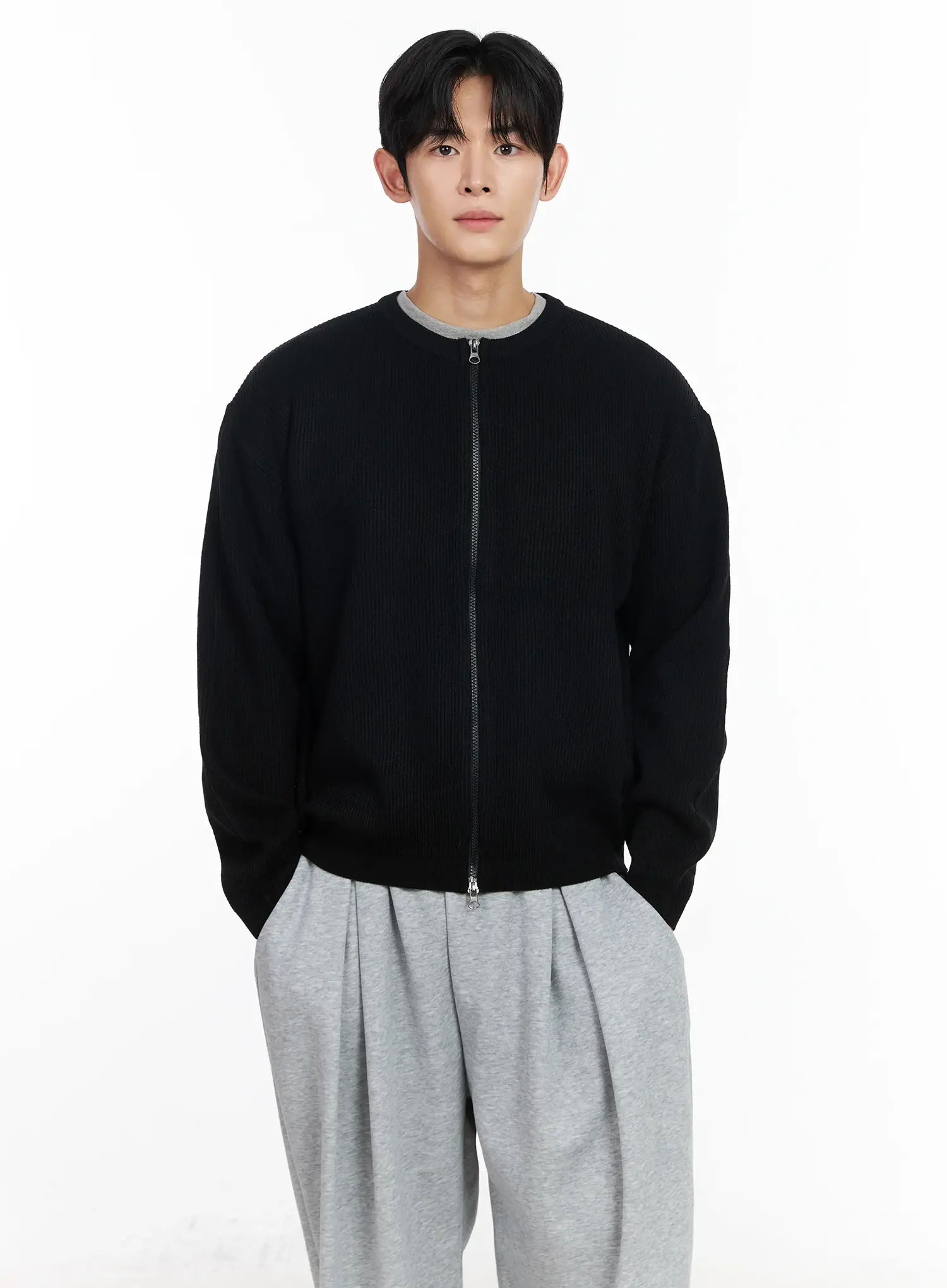 Men's Zip-Up Cardigan IM518