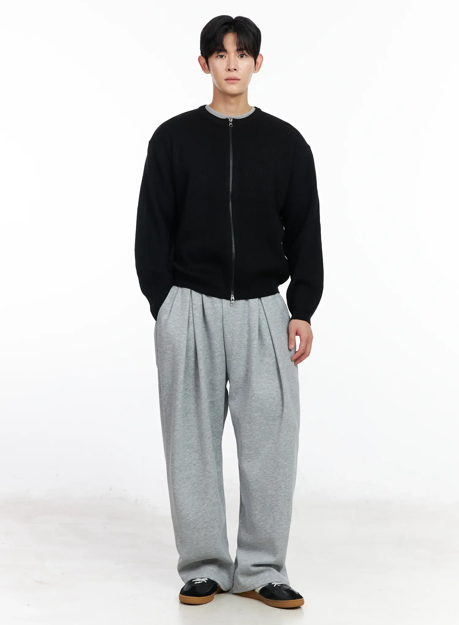 Men's Zip-Up Cardigan IM518 - Image 6