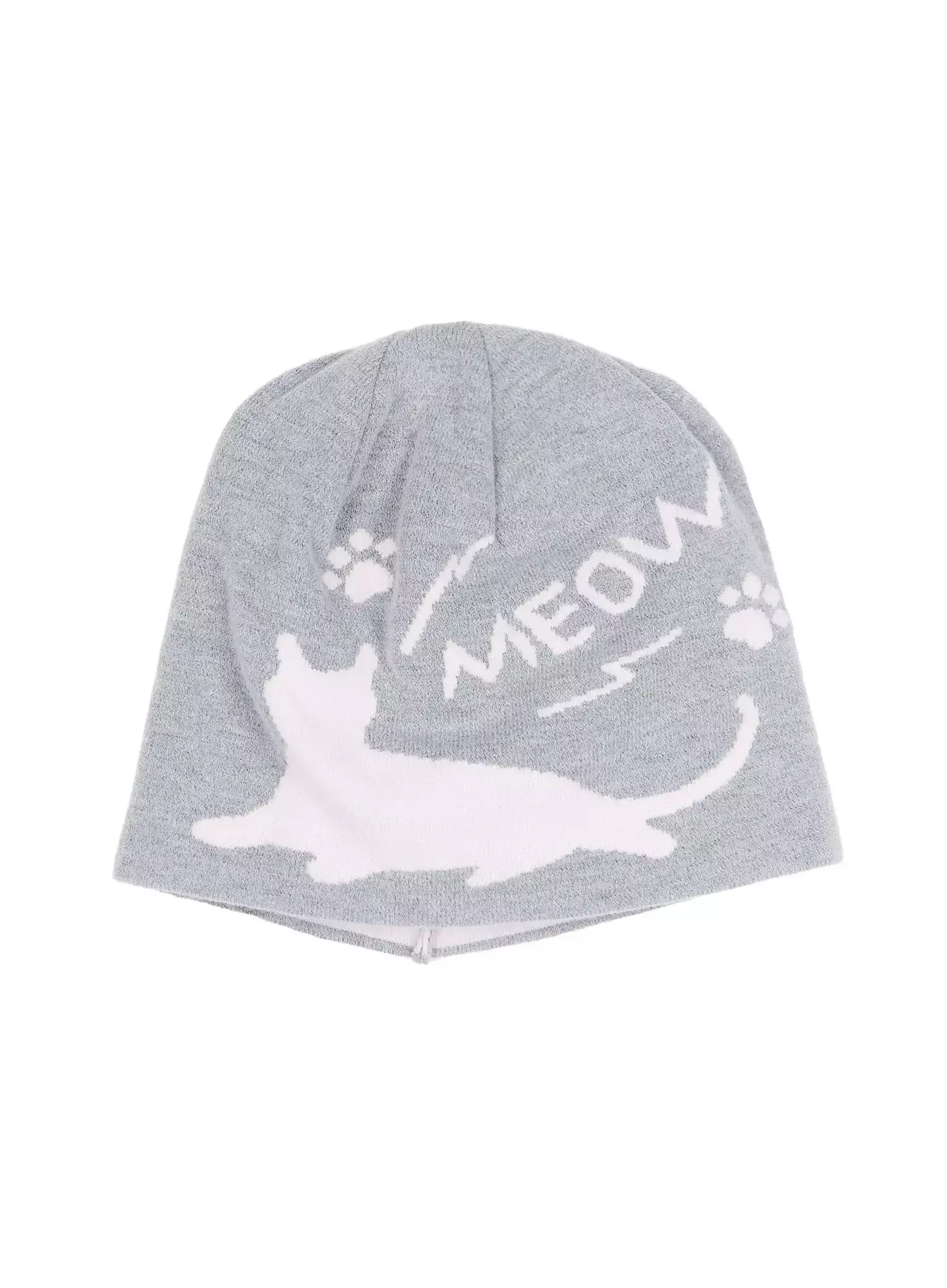 Meow Print Two-Way Beanie IU518 - Image 14