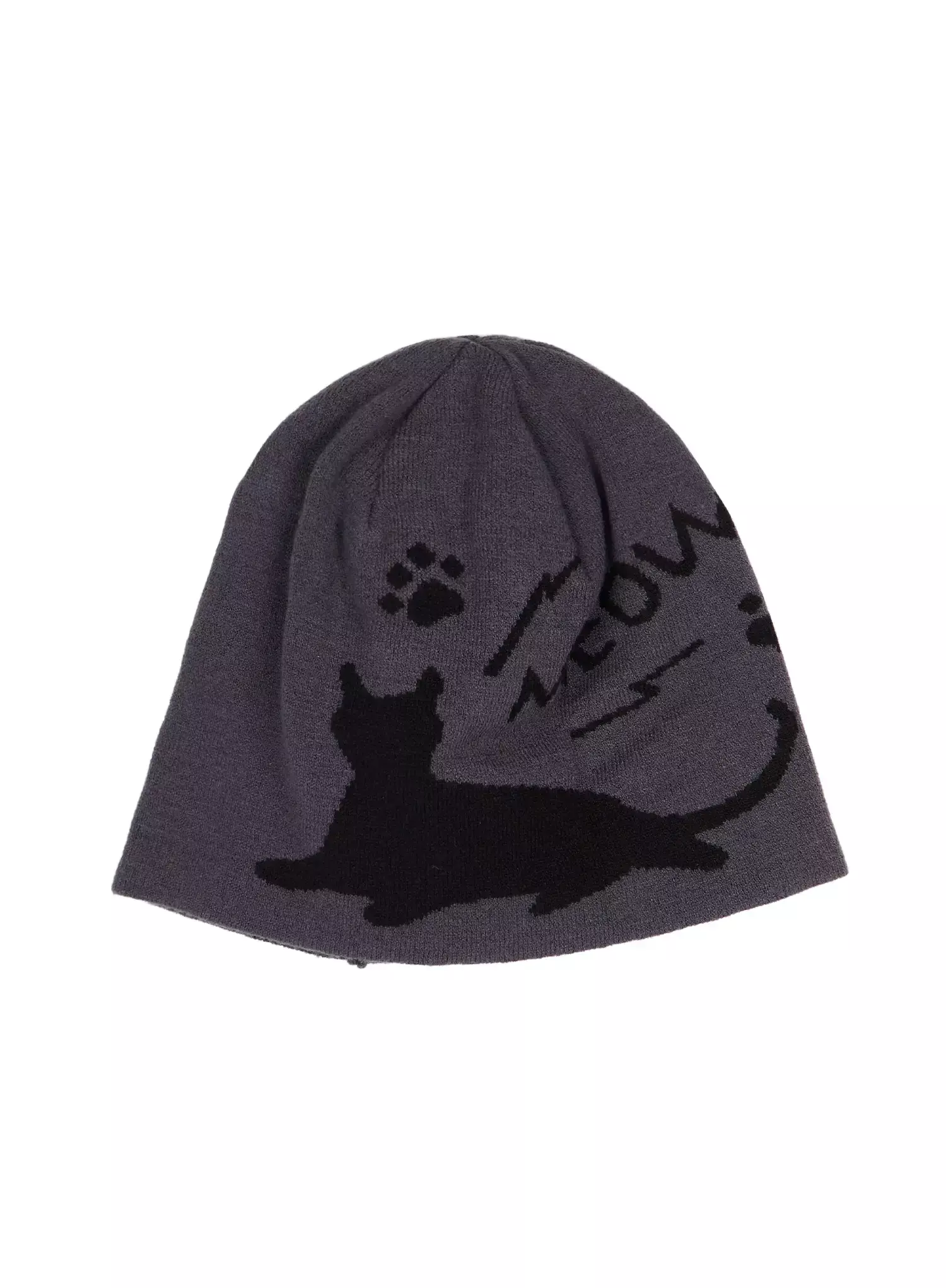 Meow Print Two-Way Beanie IU518 - Image 16