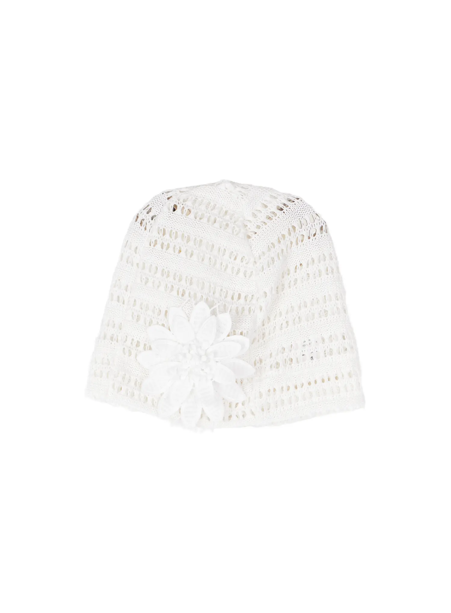 Mesh Flower Crochet Beanie CA517 - Image 10
