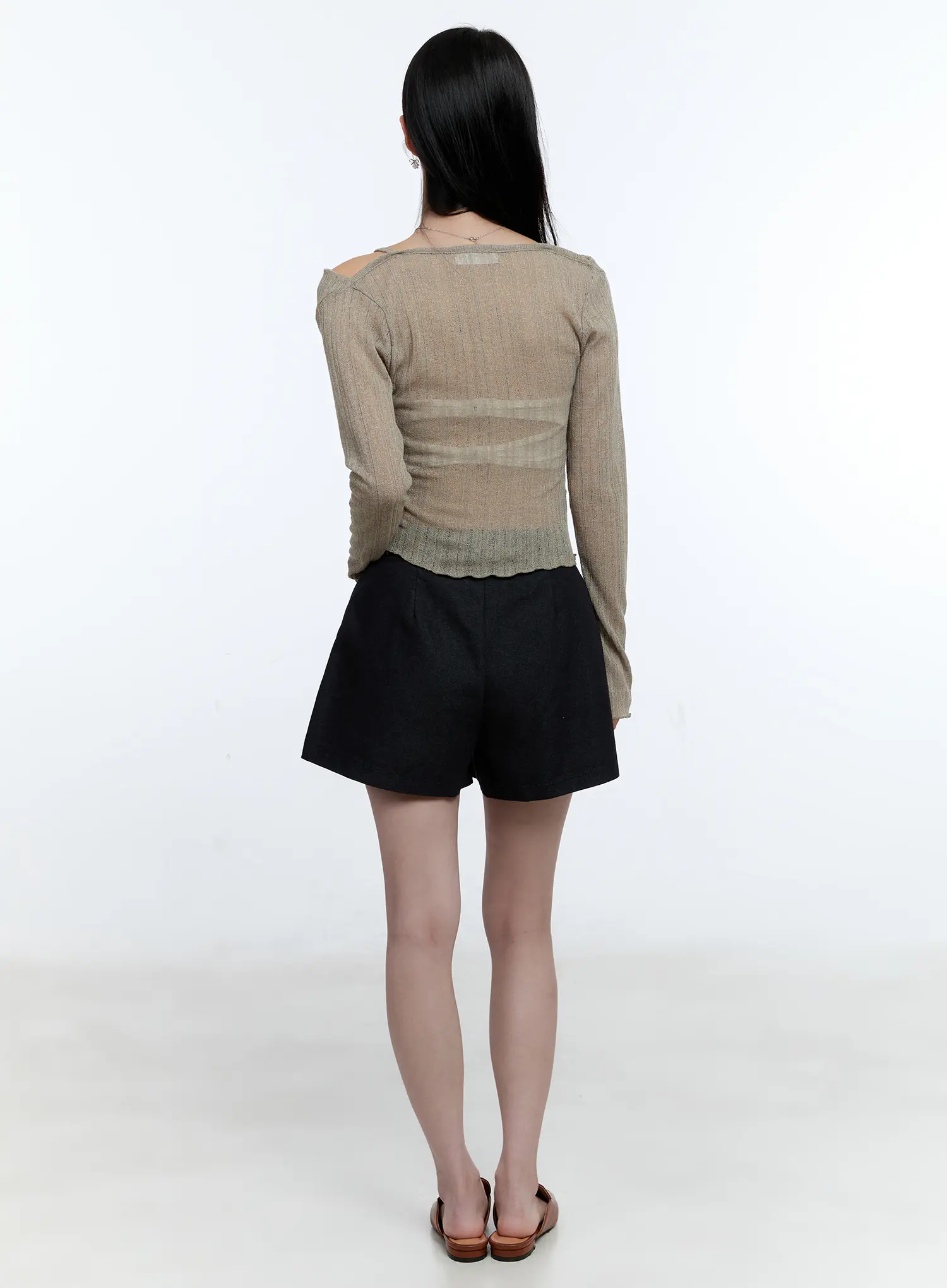 Mesh Knit Off-Shoulder and Cami Set CG513 - Image 4