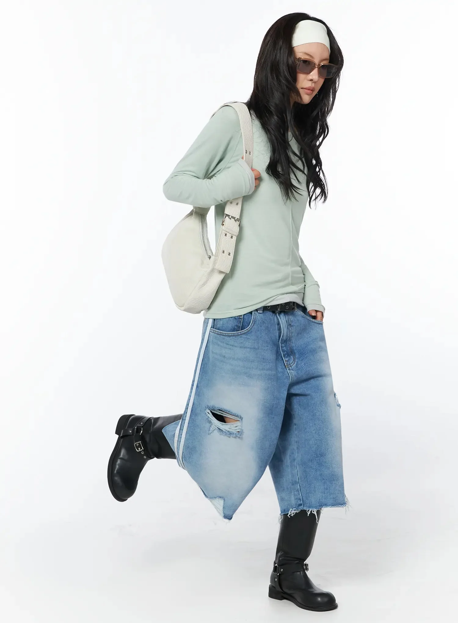 Mesh Long Sleeve Shirt IU509 - Image 10