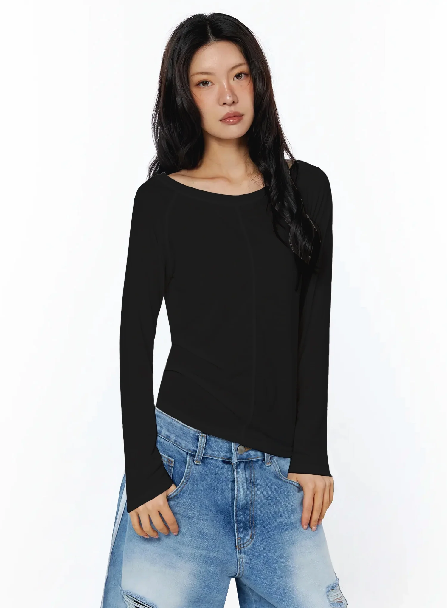 Mesh Long Sleeve Shirt IU509 - Image 14