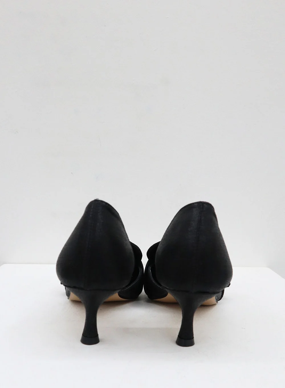 Metal Buckle Faux Leather Low Stiletto Heel Shoes OO05 - Image 14