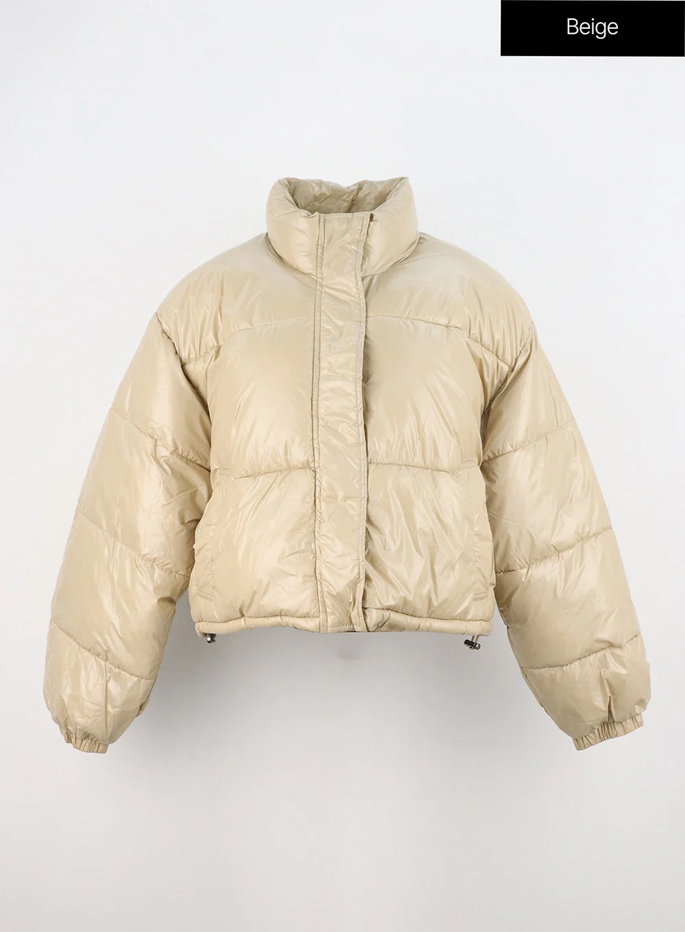 Metallic Crop Puffer Jacket ON310 - Image 10