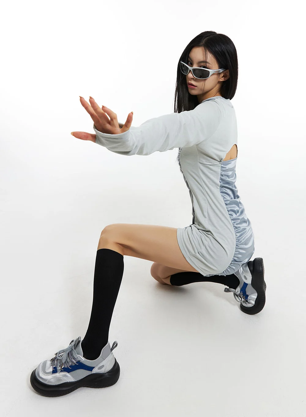 Metallic Platform Sneakers IN308 - Image 2