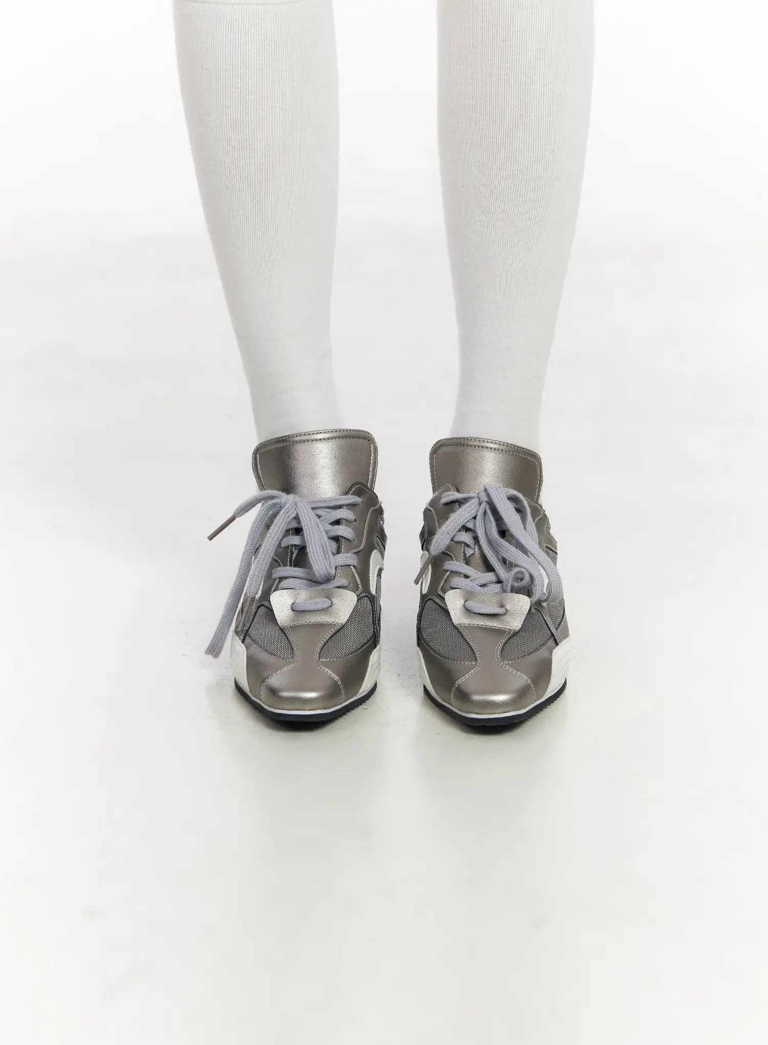 Metallic Stilleto Sneakers CM520 - Image 5