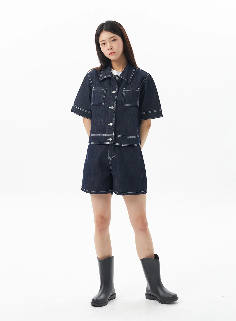 Mid-Calf Rain Boots OU323 - Image 11