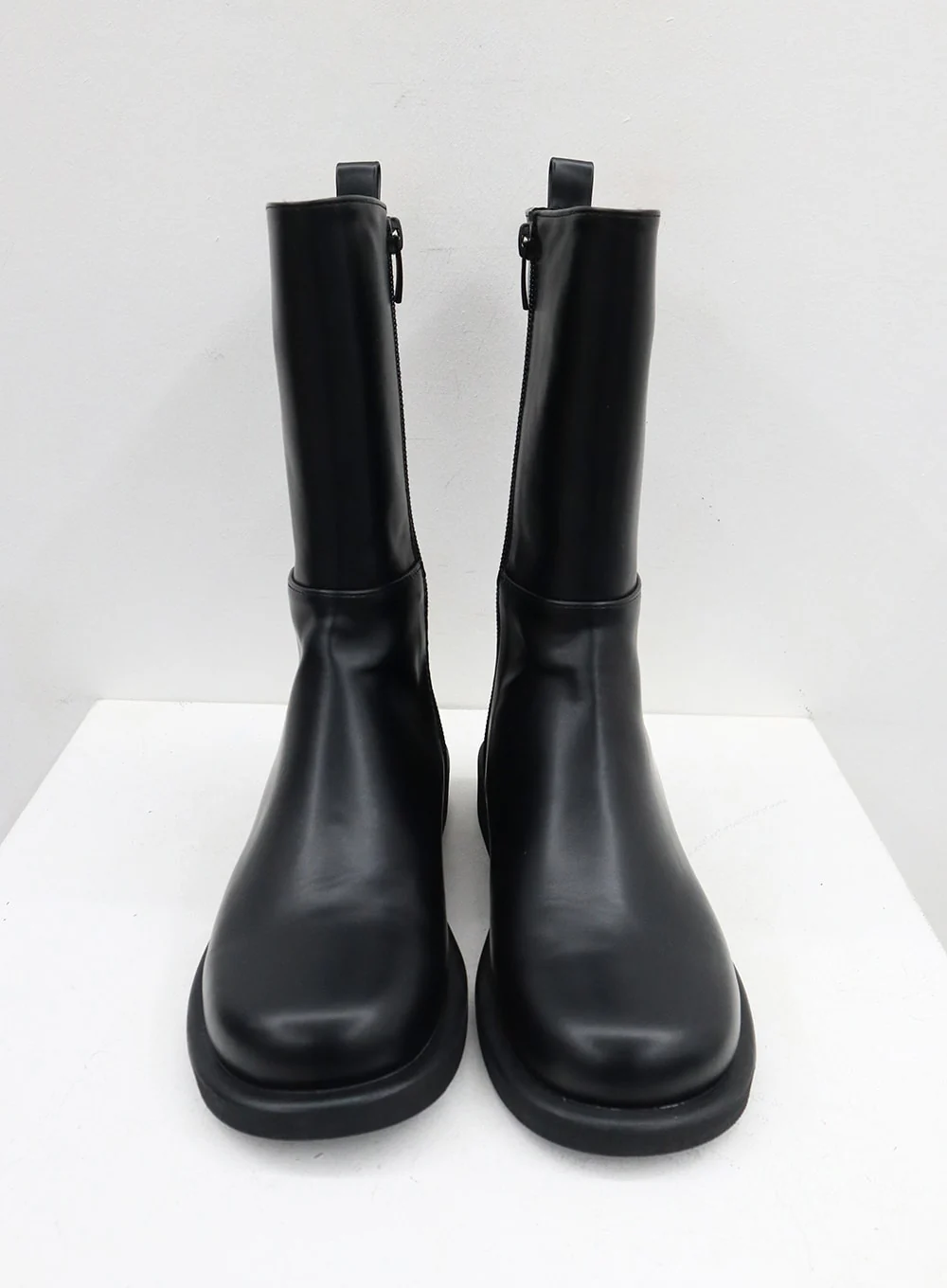 Mid-Calf Side Zip-Up Boots OJ300 - Image 19
