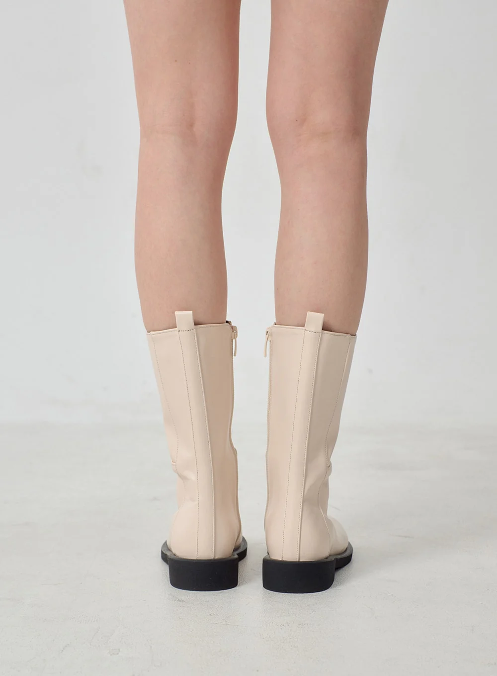 Mid-Calf Side Zip-Up Boots OJ300 - Image 4