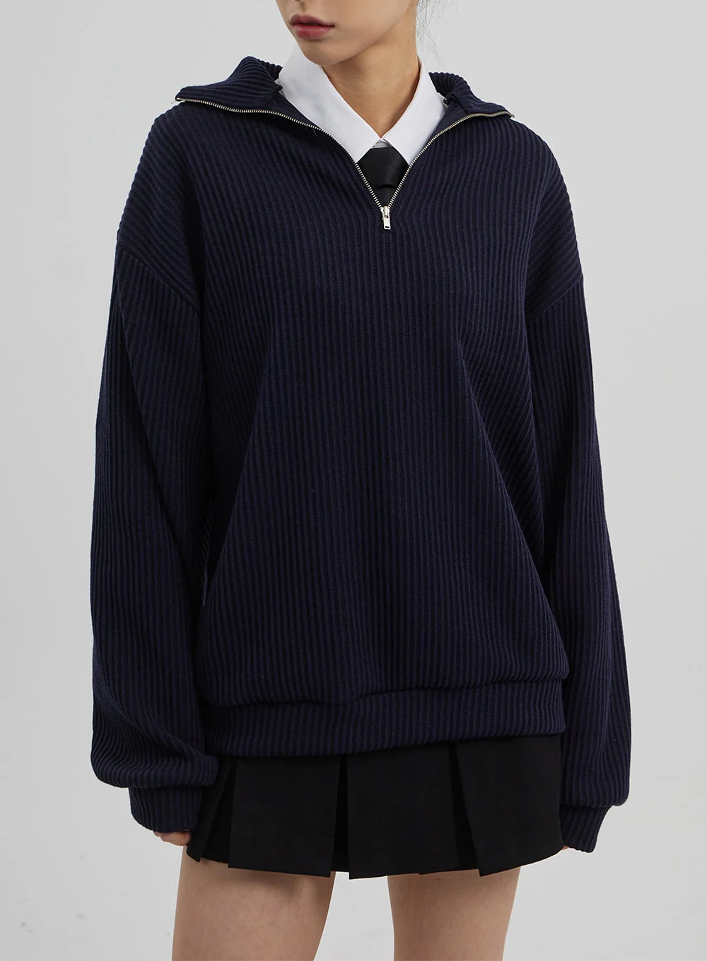 Mid-Rise Pleated Mini Skirt CF308 - Image 11