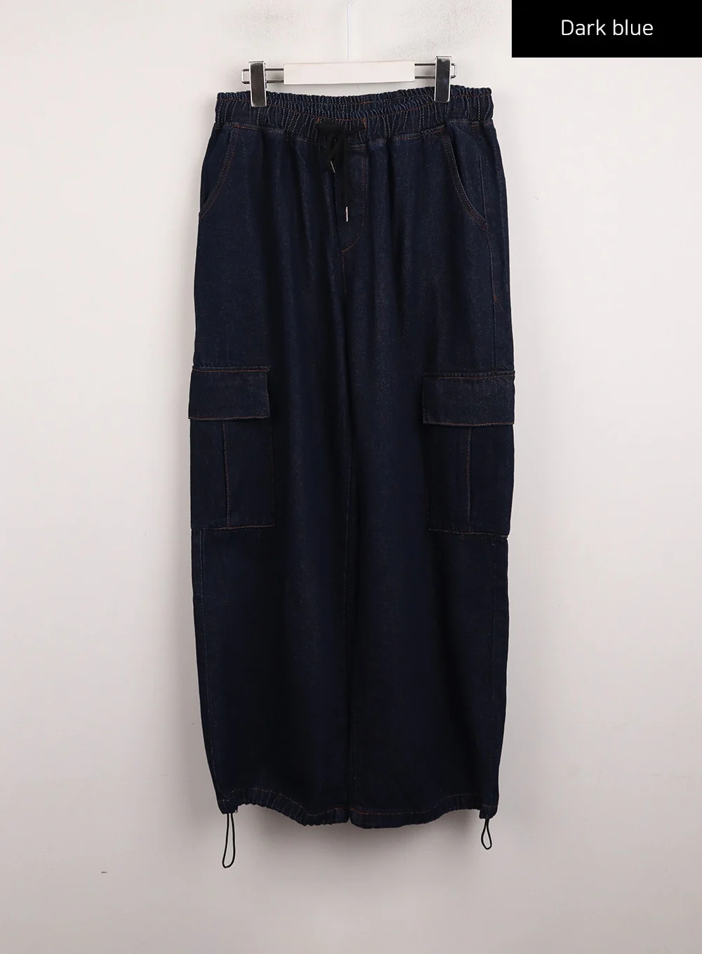 Mid Waist Banding Solid Straight Pants IJ411 - Image 12
