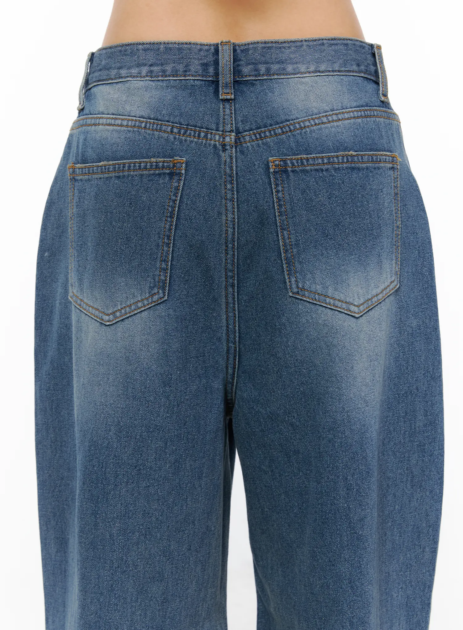 Mika Distressed Wide Leg Jeans CU512 - Image 9