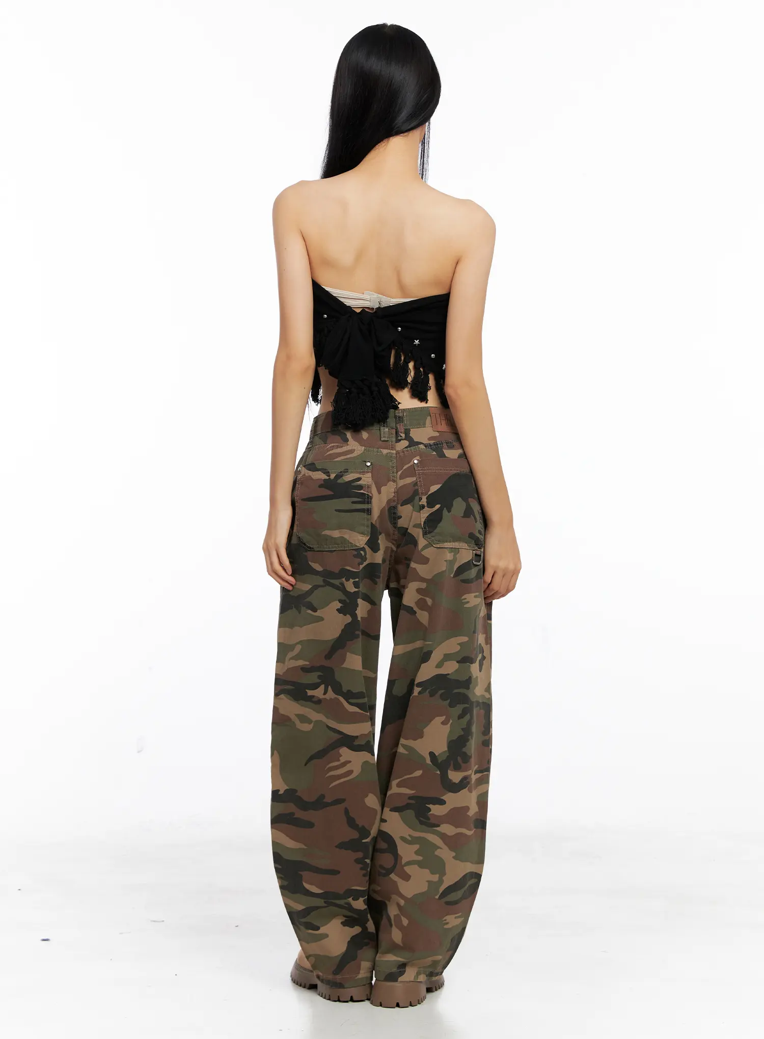 Military Wide-Leg Cotton Pants CS511 - Image 6