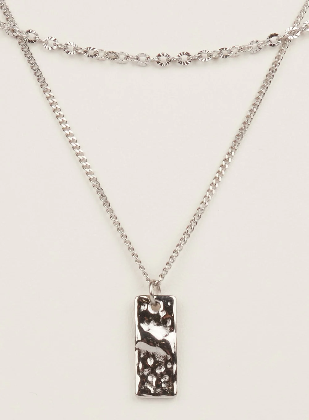 Minimal Rectangle Layer Necklace IM528