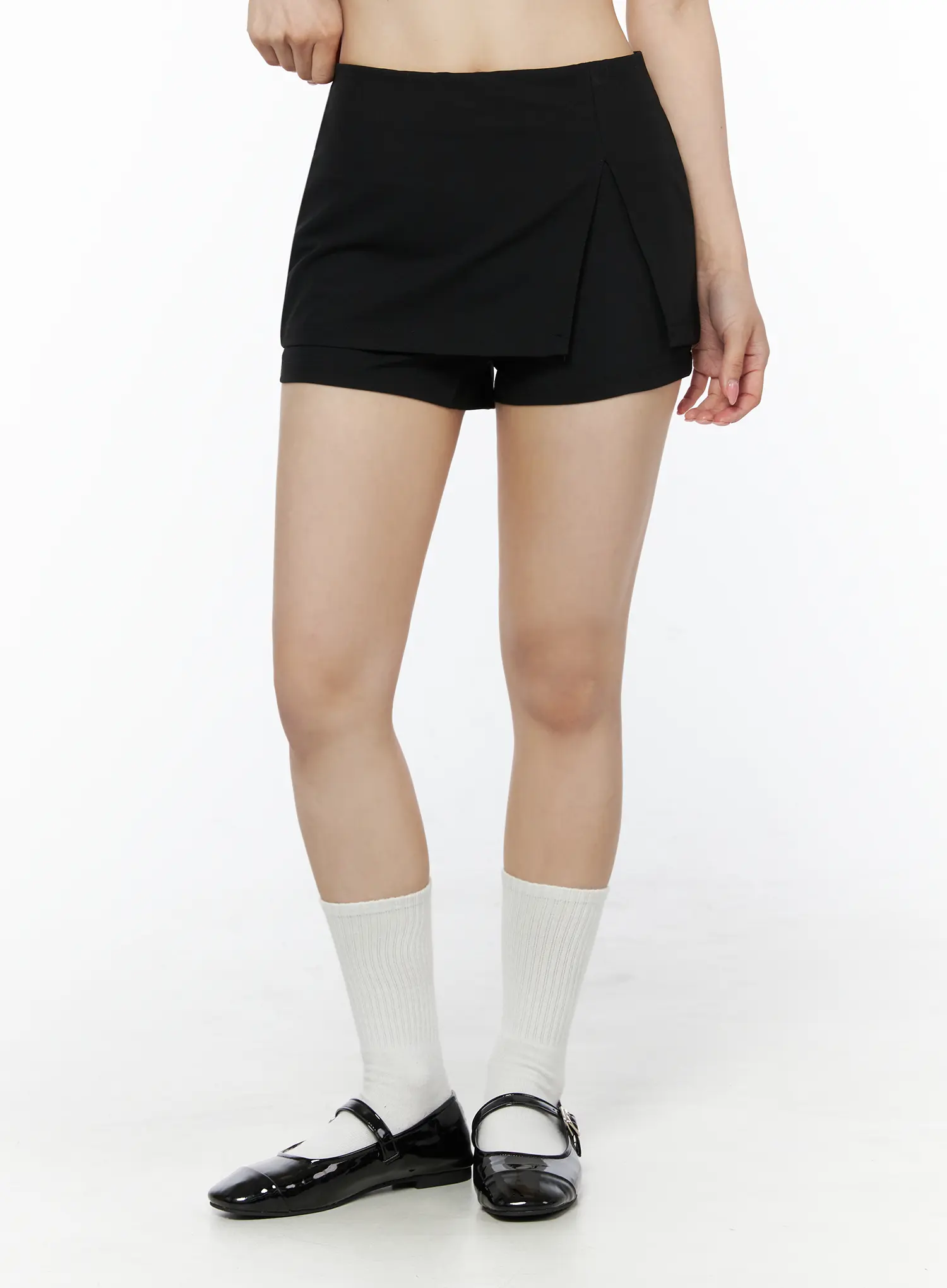 Minimalist Wrap Mini Skort IU525 - Image 5