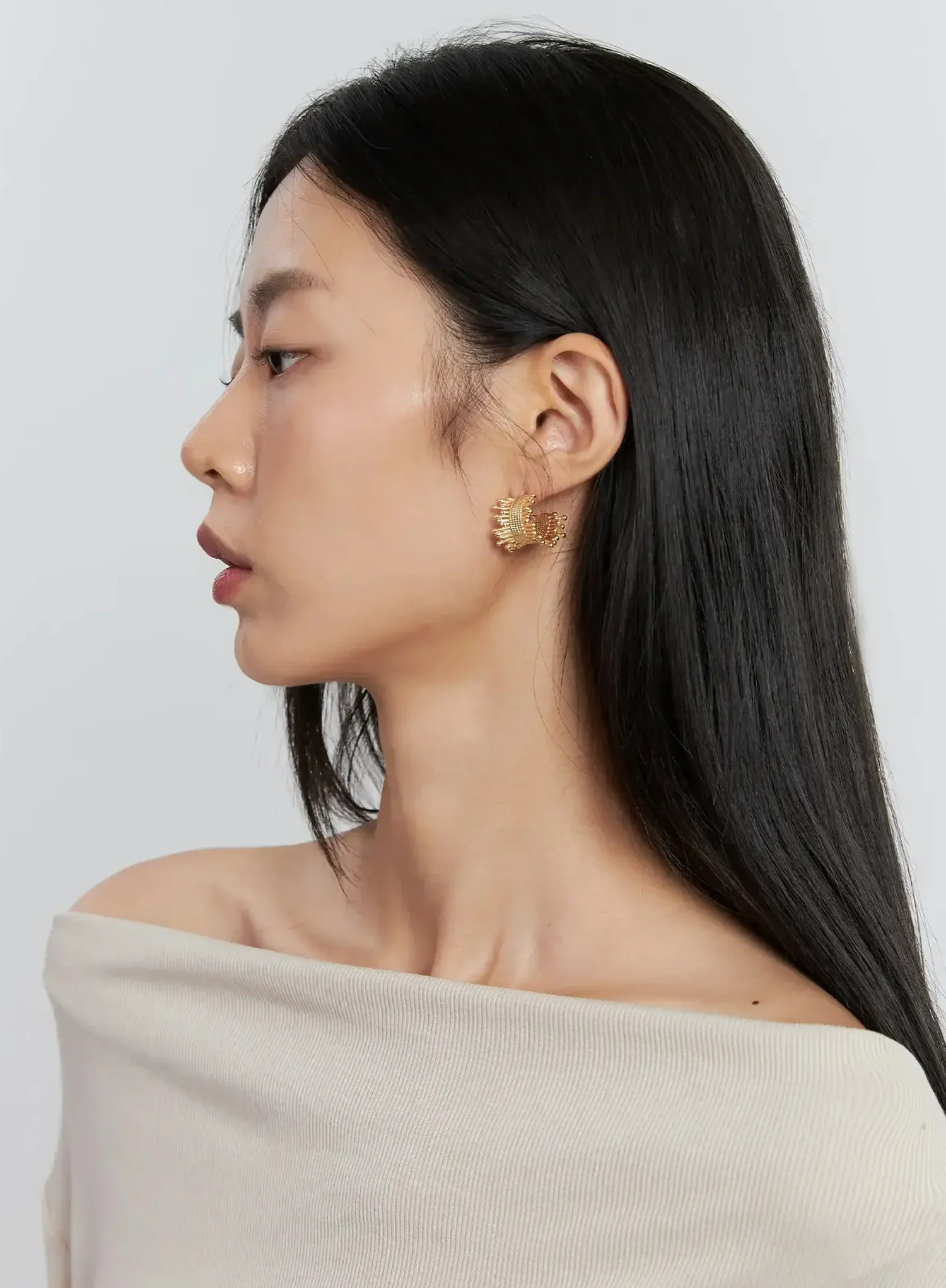 Modern Chic Statement Earrings IS515 - Image 3