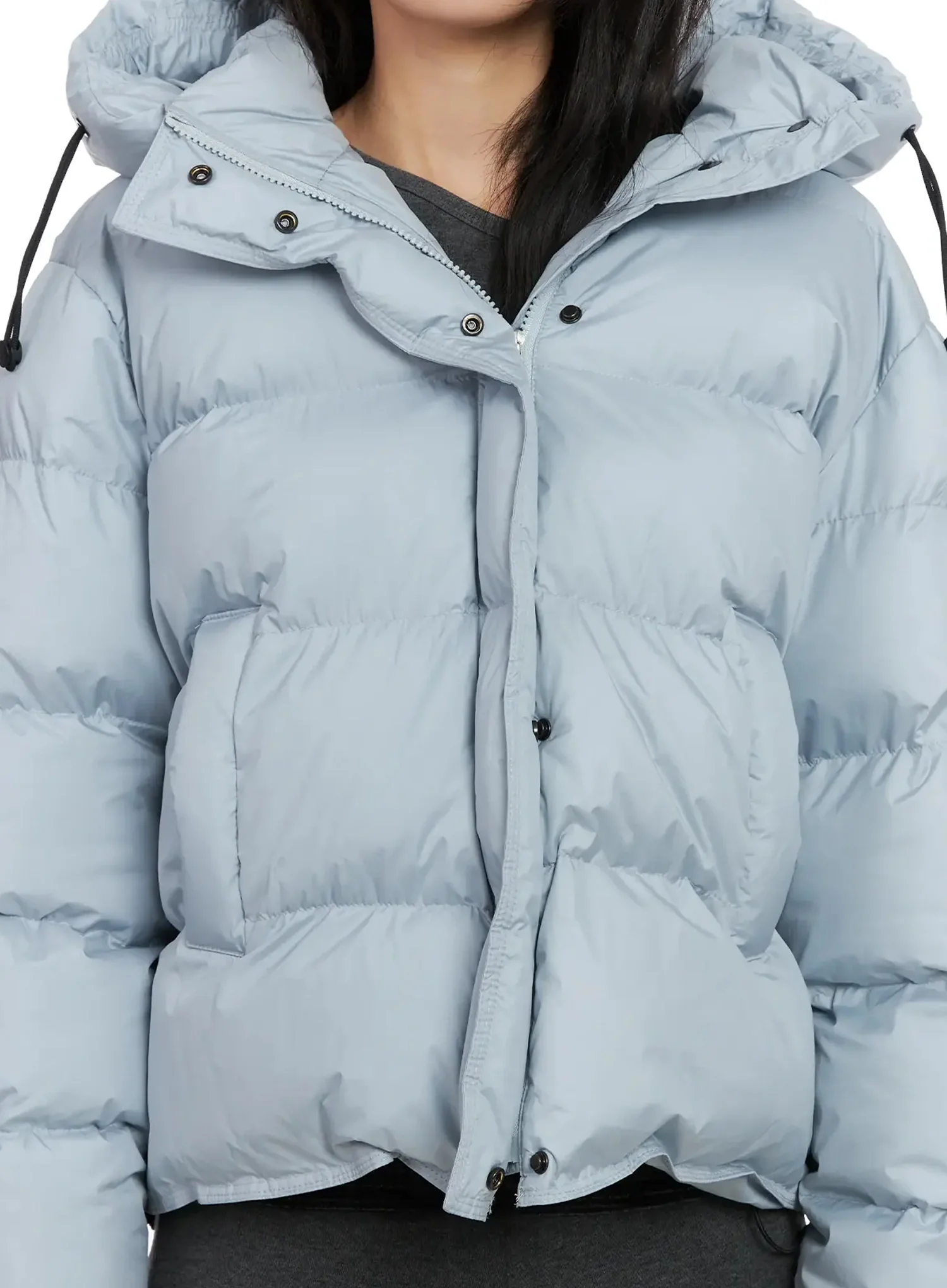 Modern Crop Puffer Jacket IN528 - Image 4