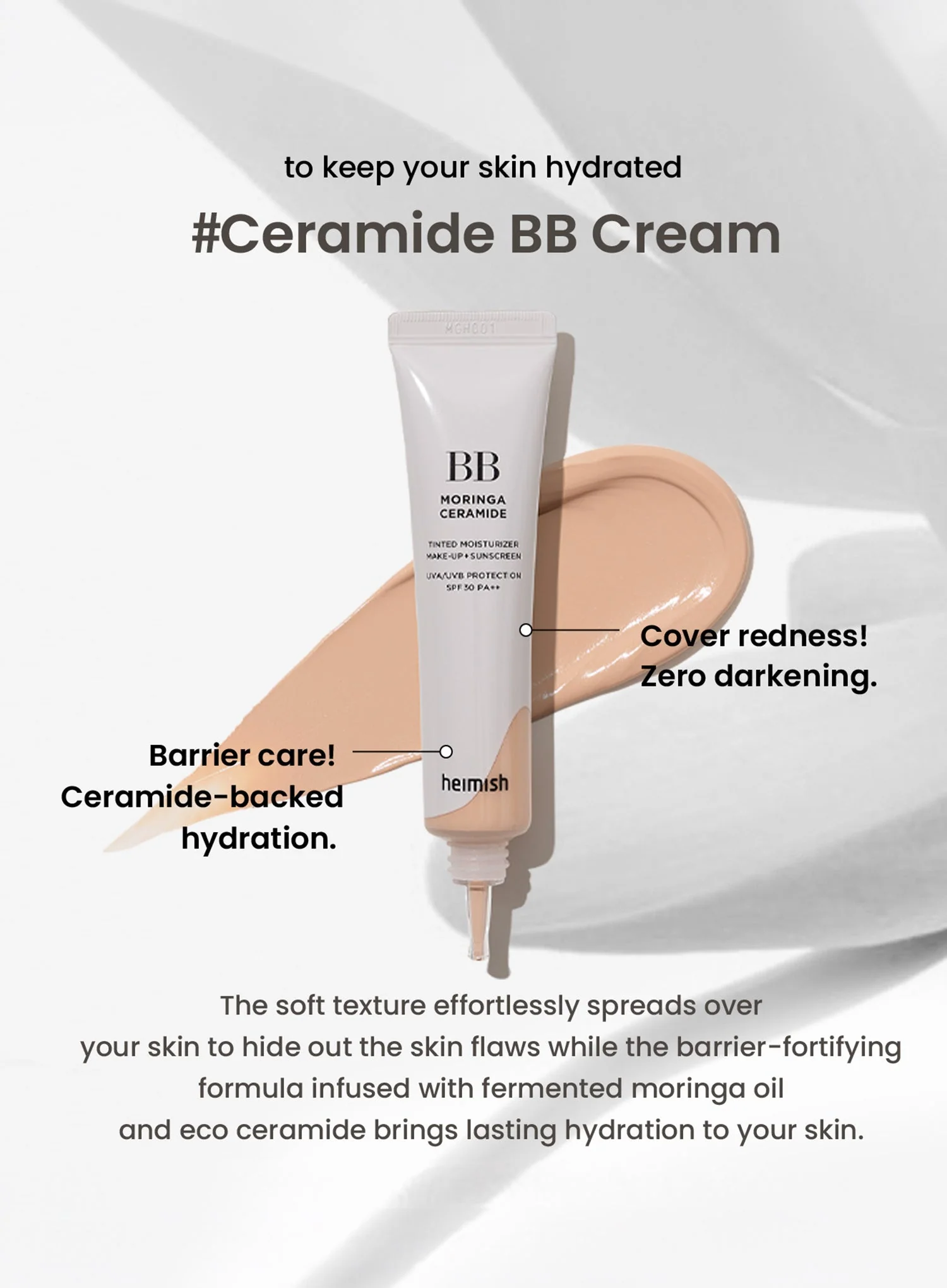 Moringa Ceramide BB Cream SPF30 PA++ (30ml) - Image 10