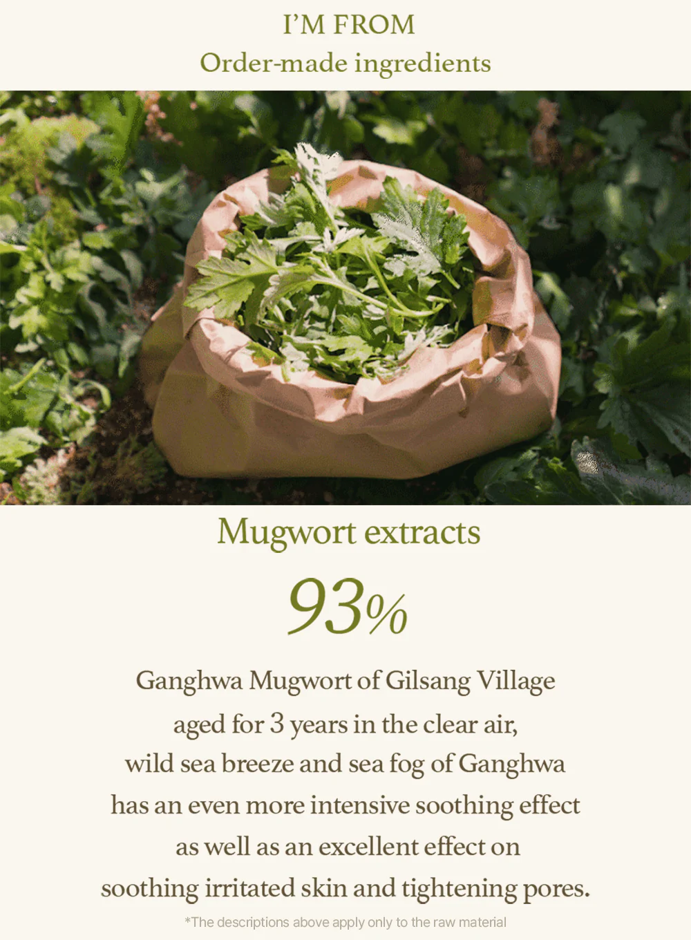 Mugwort Sheet Mask (23ml / 1ea) - Image 3