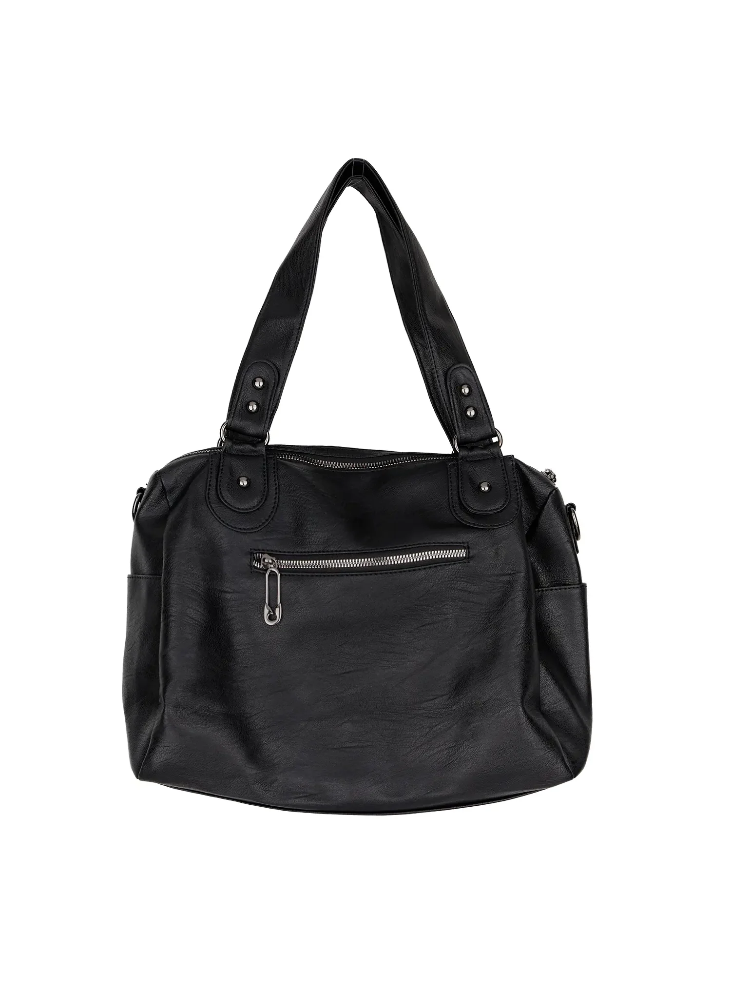 Multi-Pocket Faux Leather Bag IA523 - Image 15
