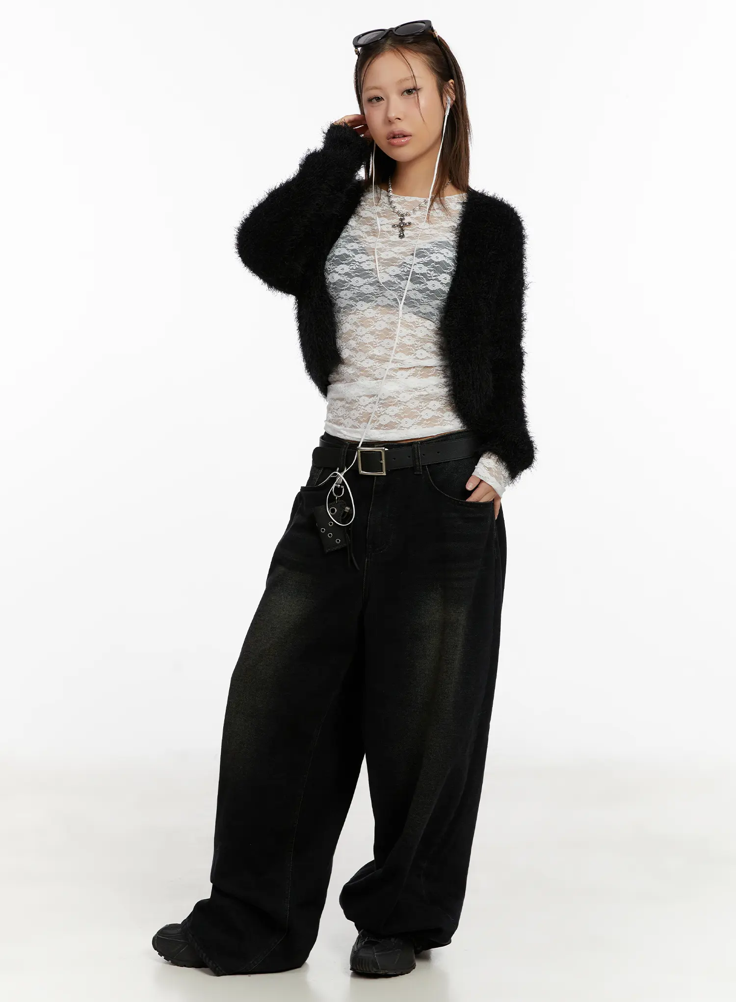 Myla Dark Wash Wide-Leg Jeans CD512 - Image 3