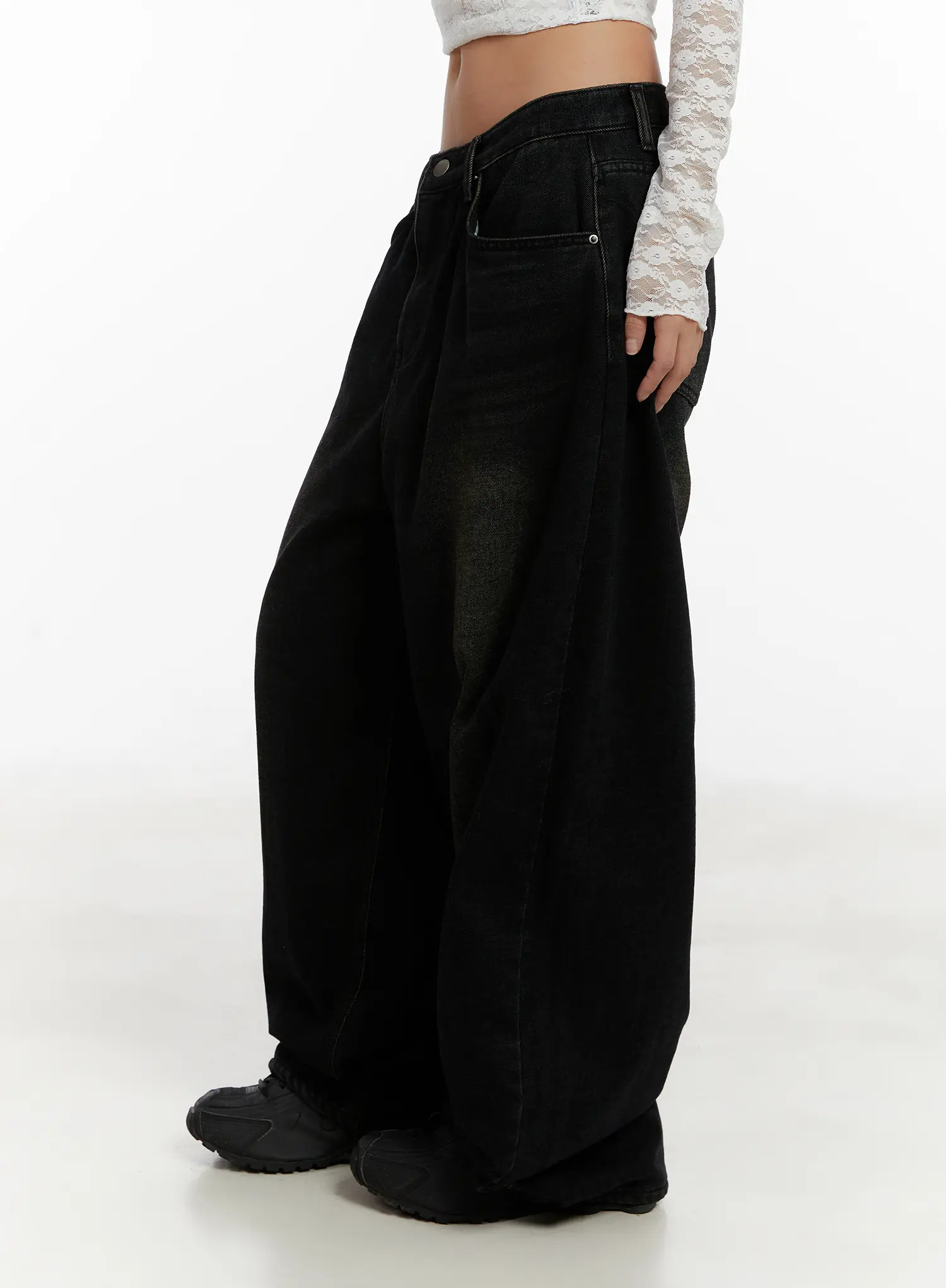 Myla Dark Wash Wide-Leg Jeans CD512 - Image 5