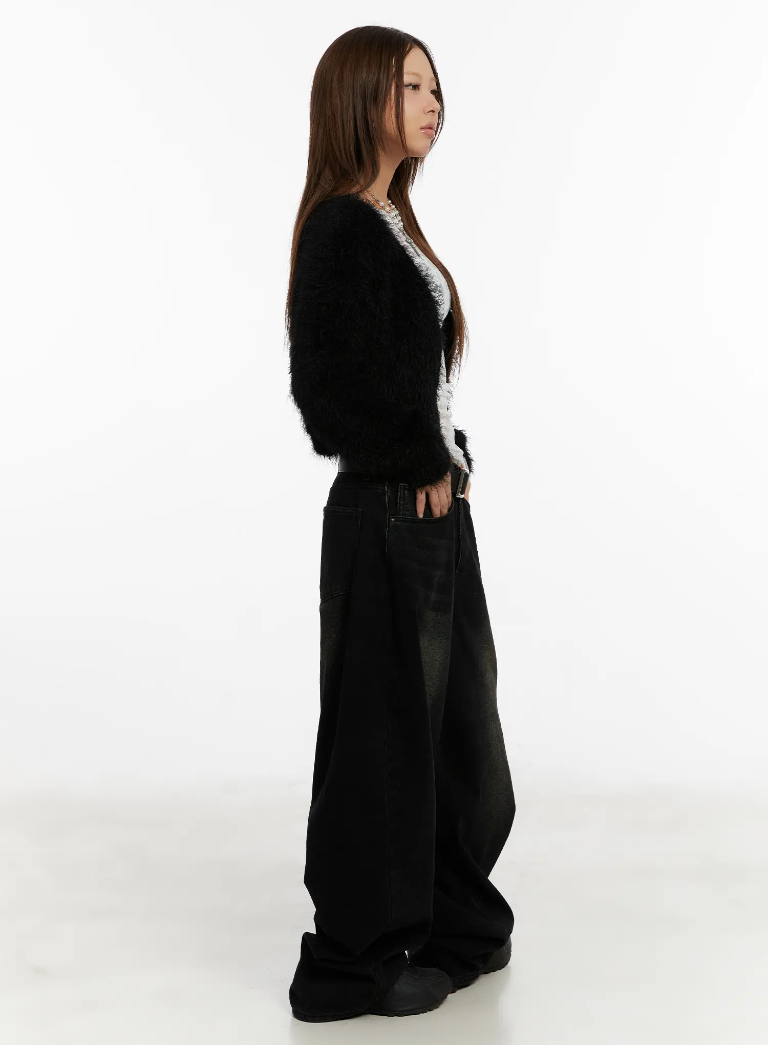 Myla Dark Wash Wide-Leg Jeans CD512 - Image 6