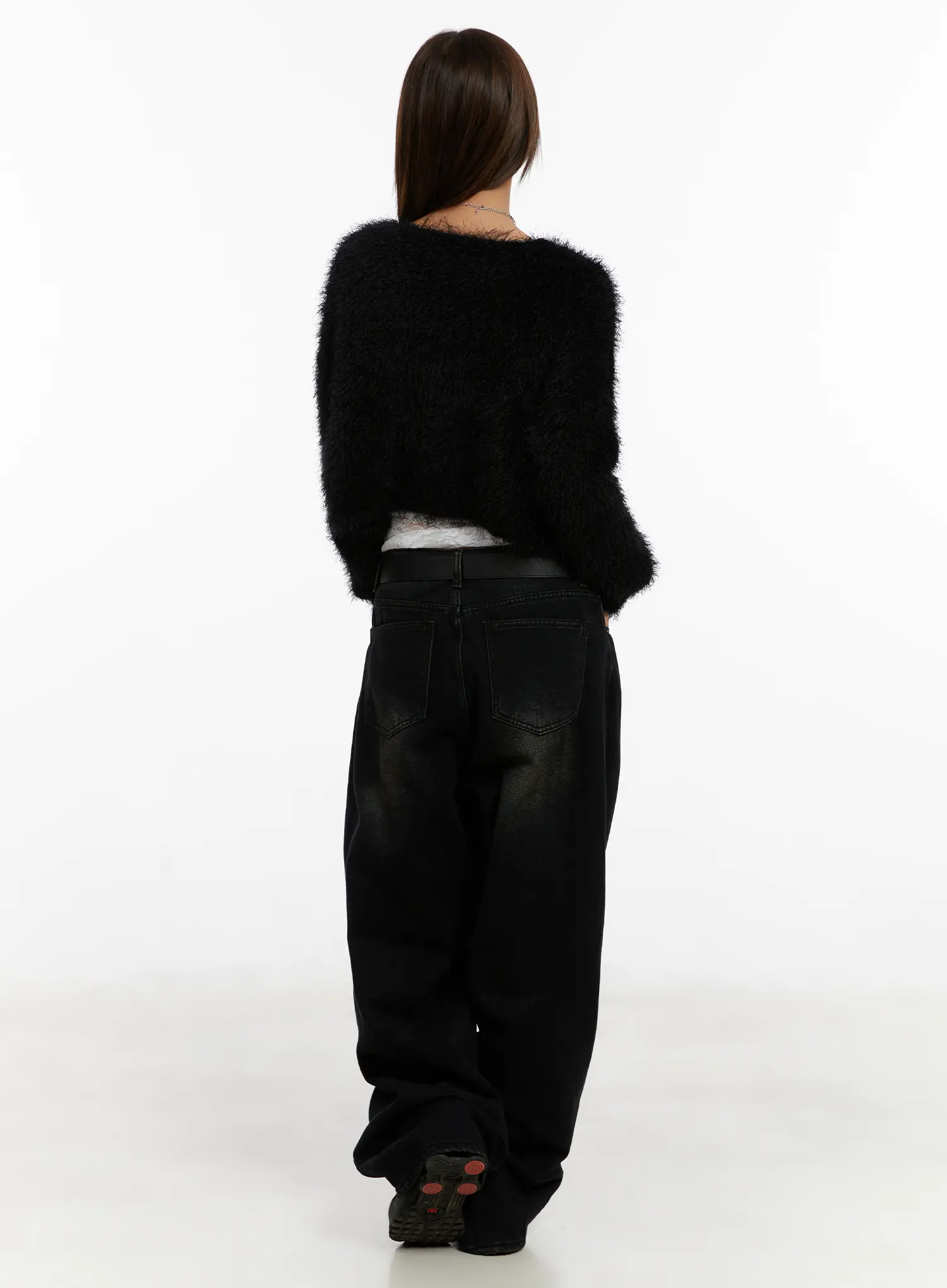 Myla Dark Wash Wide-Leg Jeans CD512 - Image 9