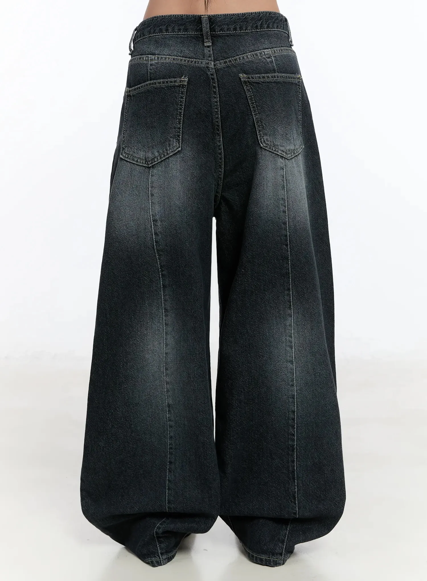 Naeu Dark Washed Wide Jeans IM509 - Image 12