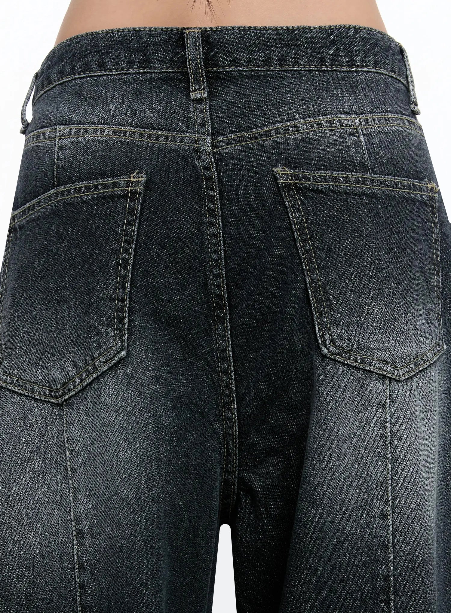 Naeu Dark Washed Wide Jeans IM509 - Image 13