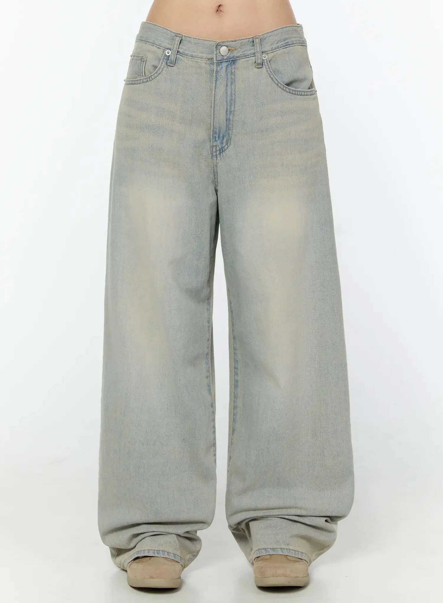 Naia Washed Baggy Jeans IU524