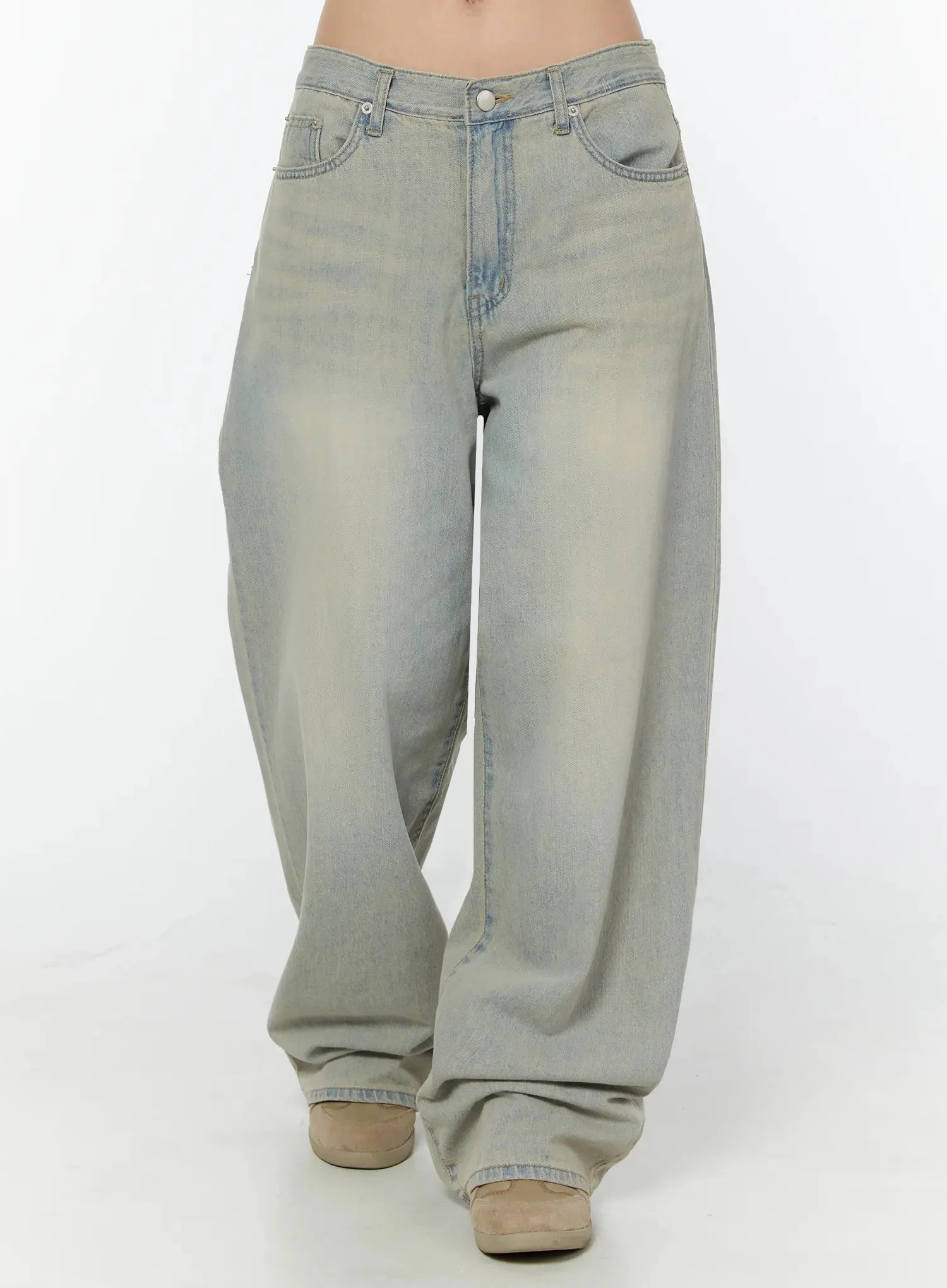 Naia Washed Baggy Jeans IU524 - Image 5