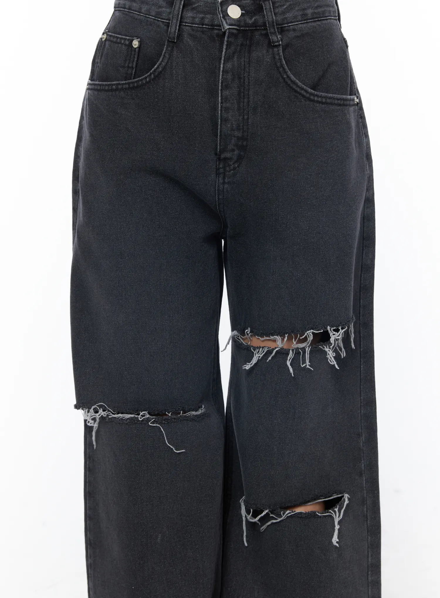 Nami Distressed Wide Leg Jeans CY529 - Image 8