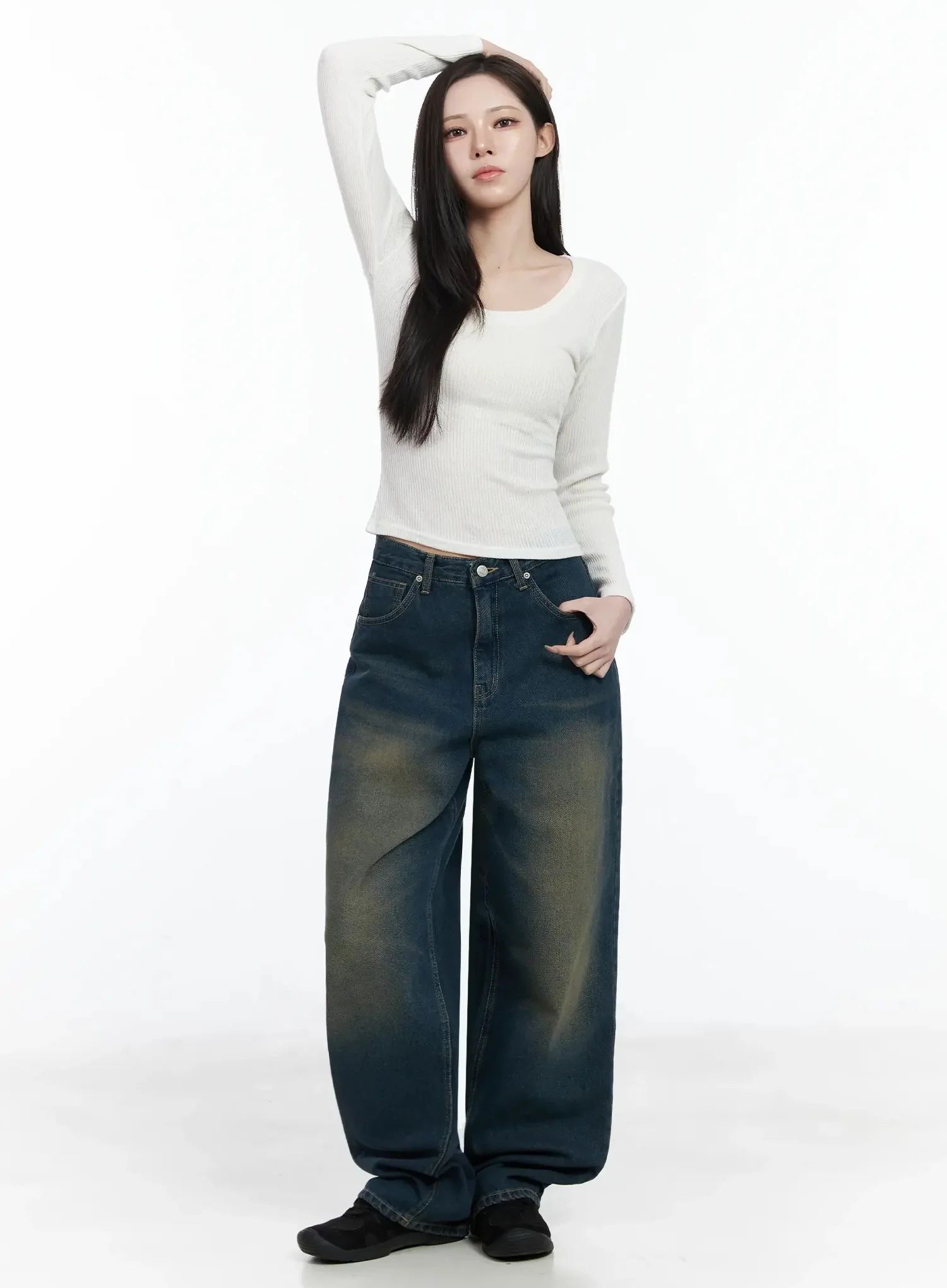 Naom Vintage Wide Jeans IF502 - Image 7