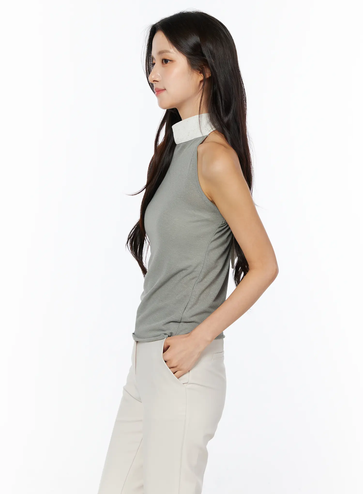 Neck-Tie Halter Top CU522 - Image 5