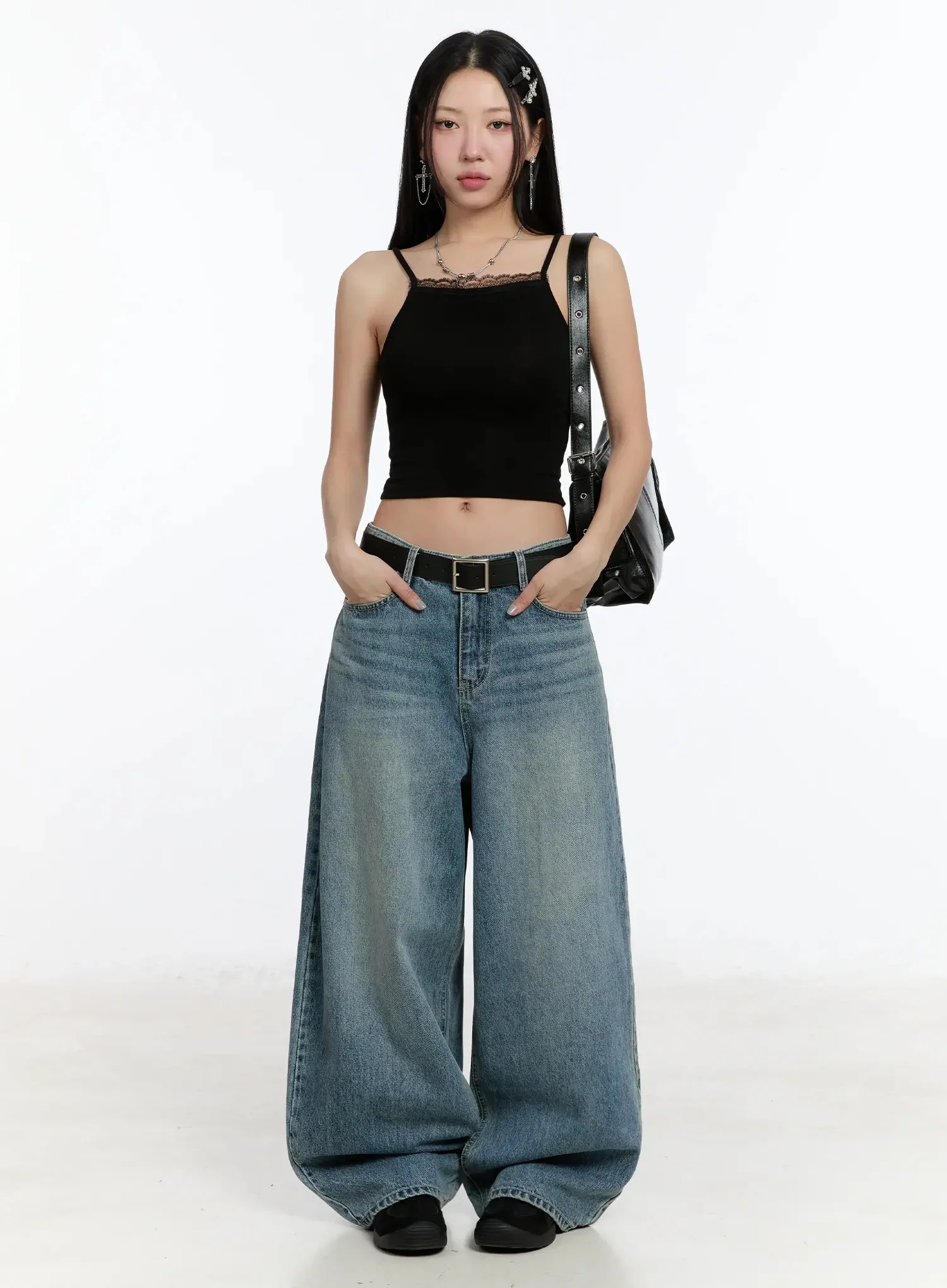 Nevaeh Wide-Leg Jeans IF524 - Image 14
