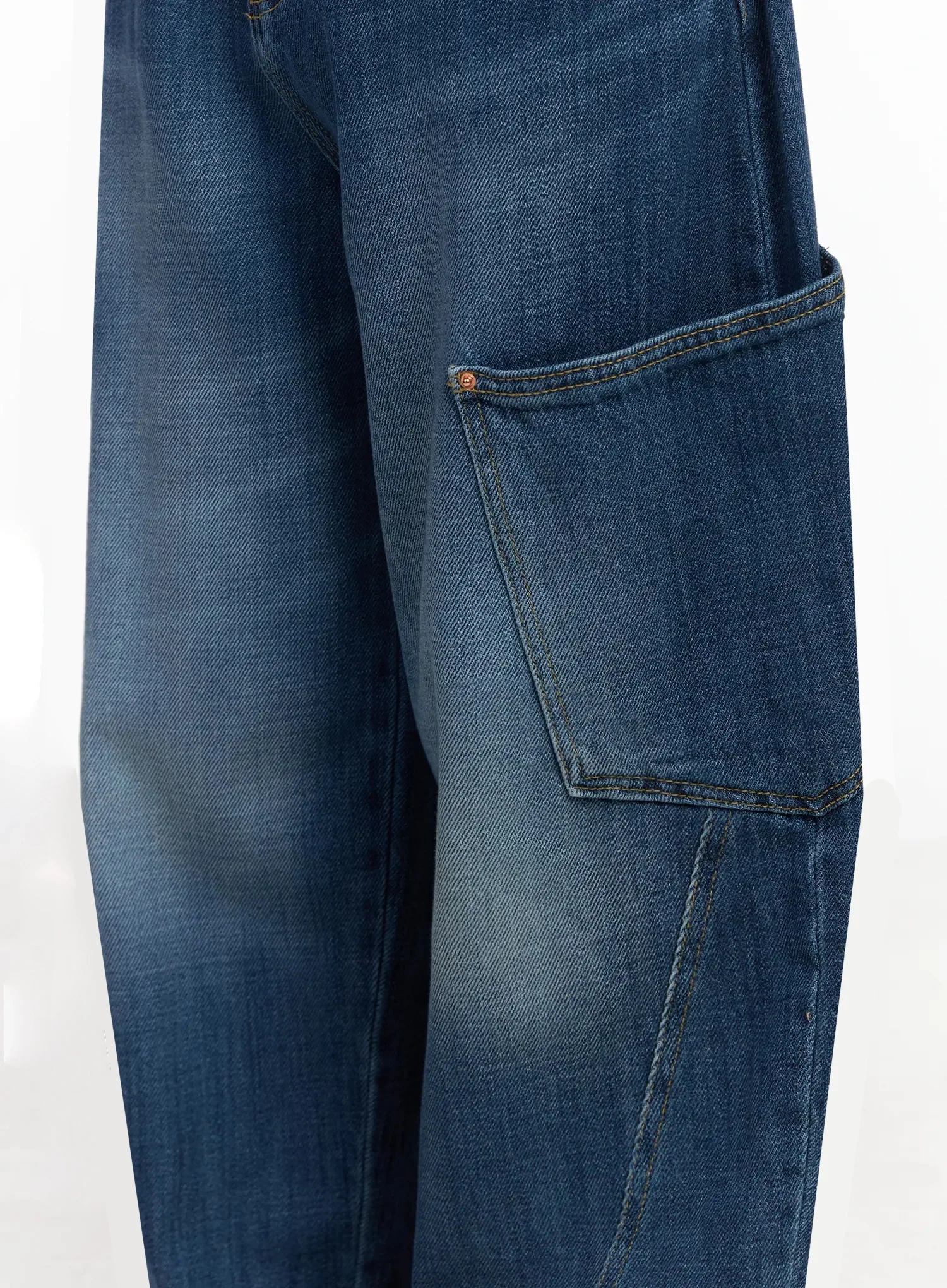 Nia Wide Leg Cargo Jeans IY511 - Image 10
